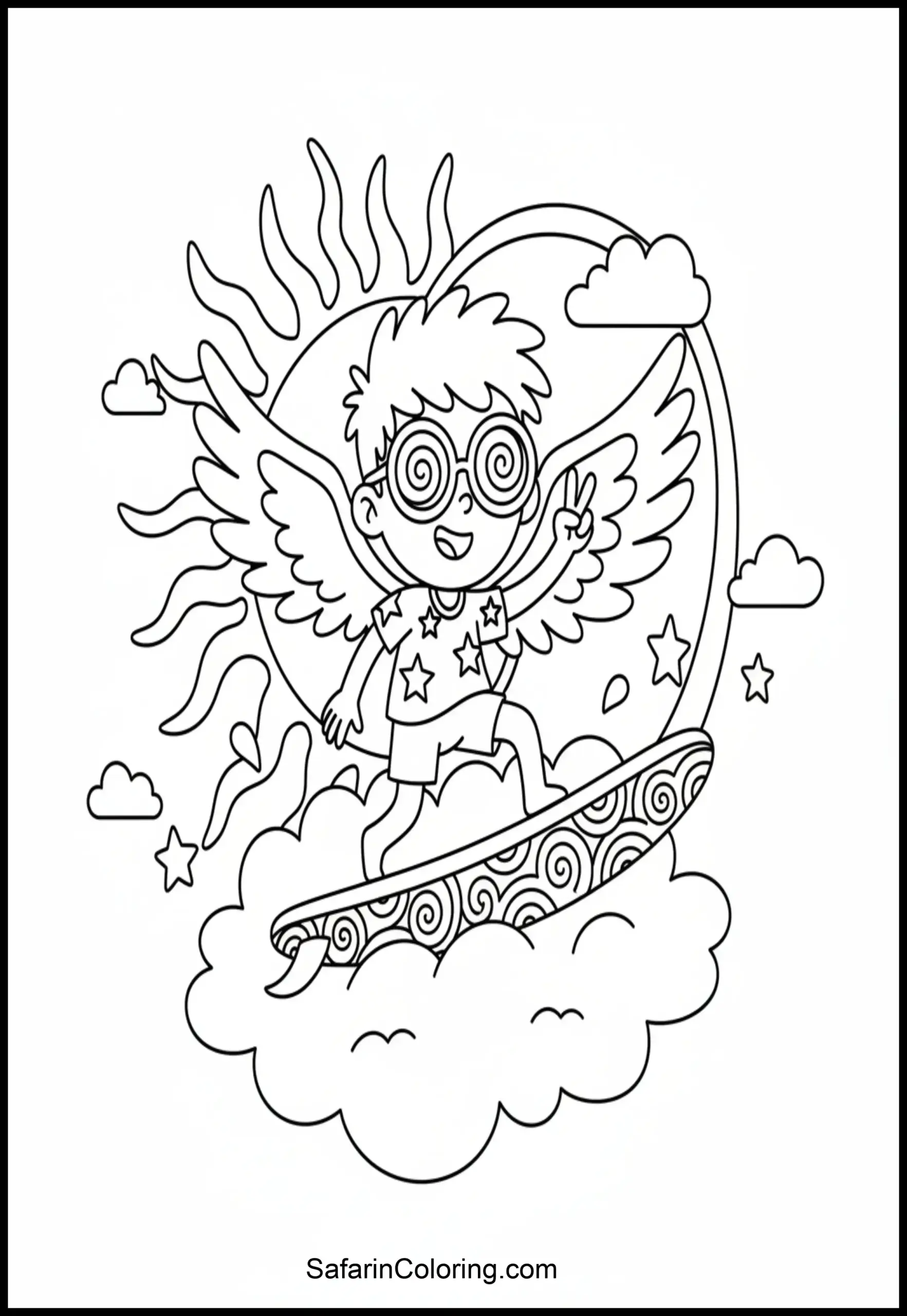 Angel Surfing Cloud Scaled