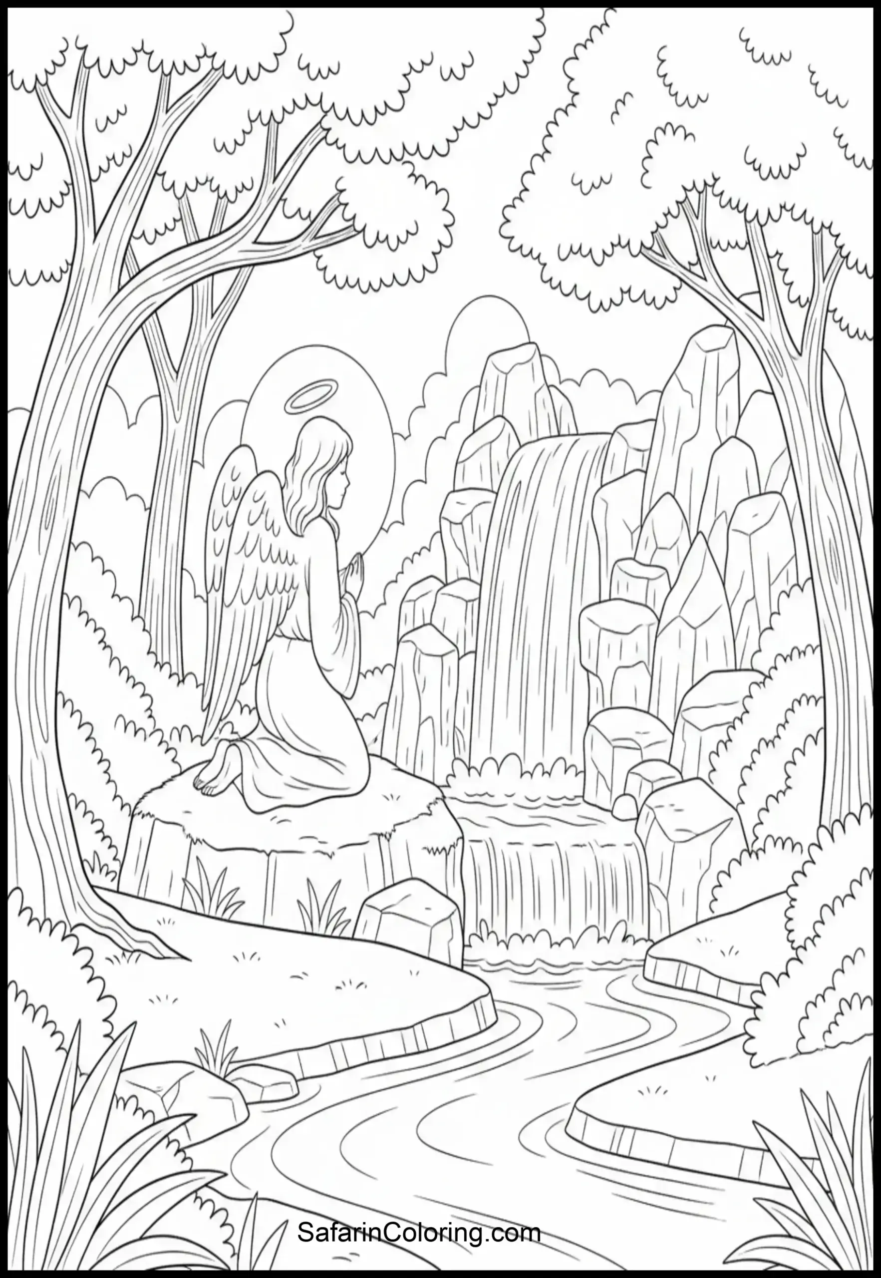Angel Waterfall Scene Scaled