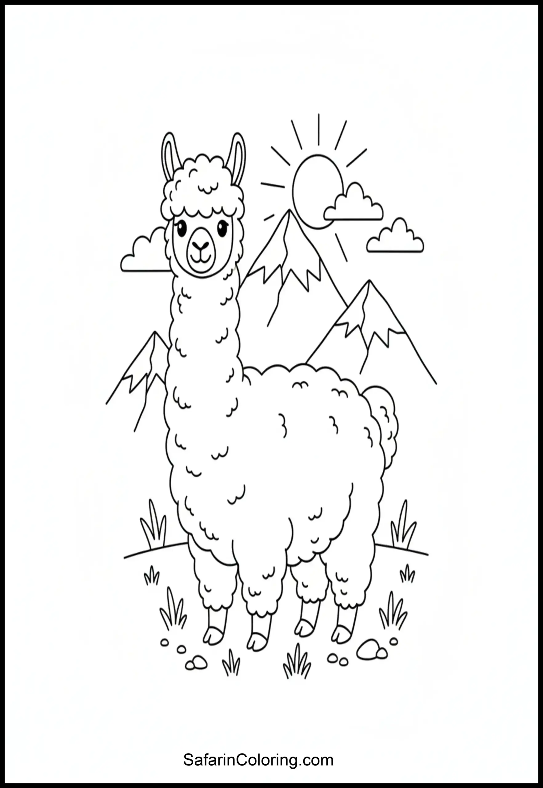 Anxiety Relief Cute Alpaca Scaled