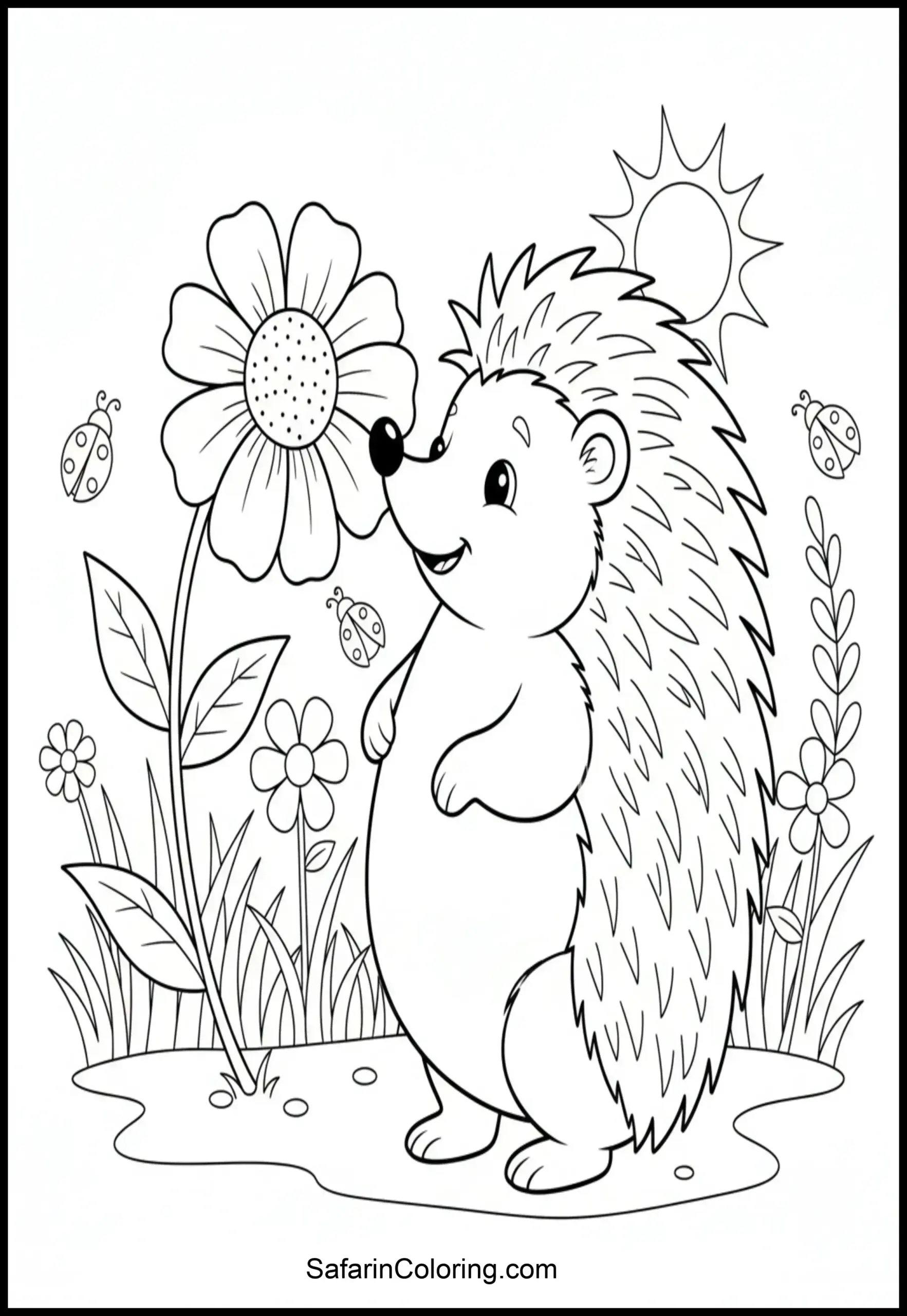 Anxiety Relief Hedgehog Flower Scaled