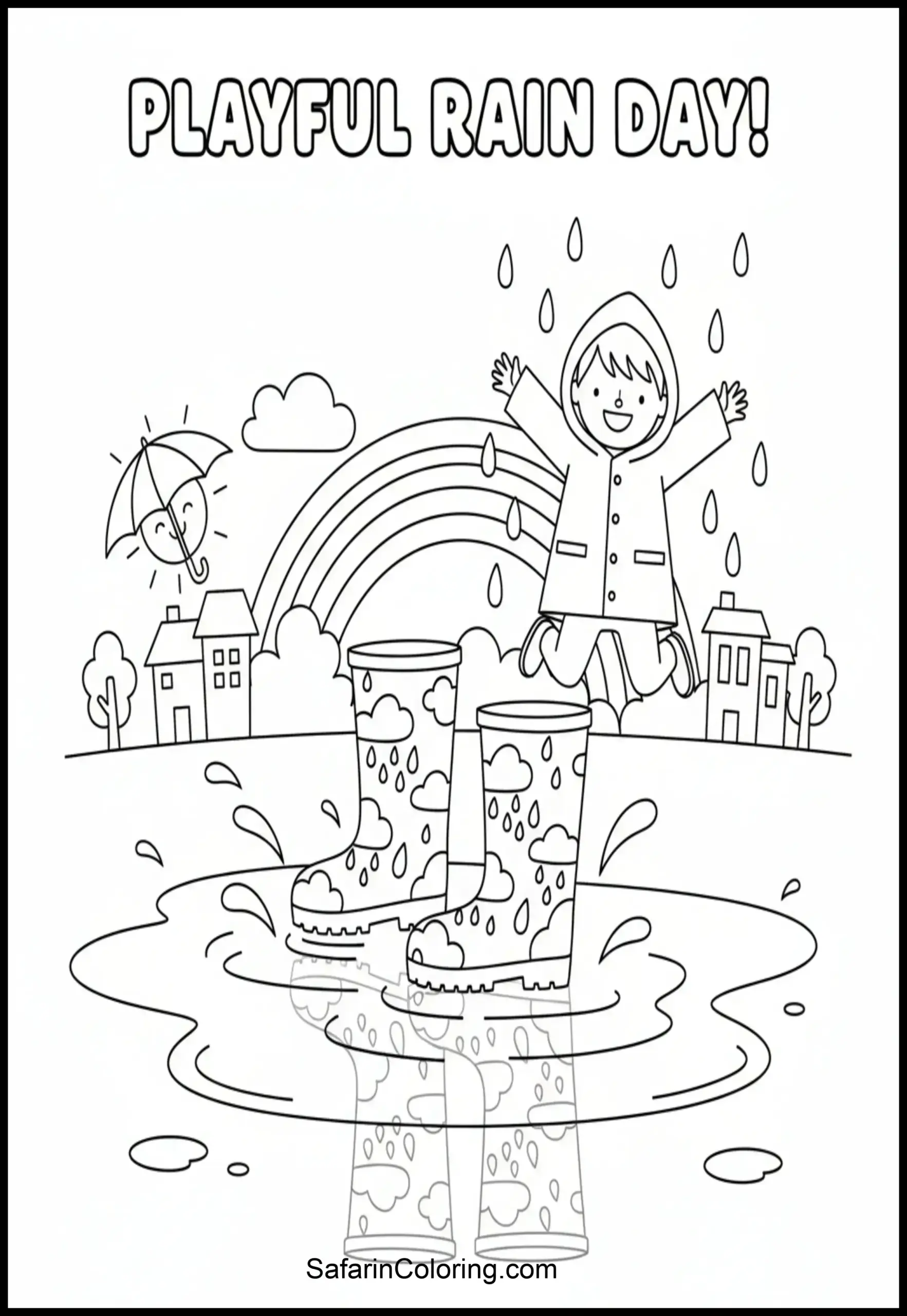 Anxiety Relief Rain Boots Scaled