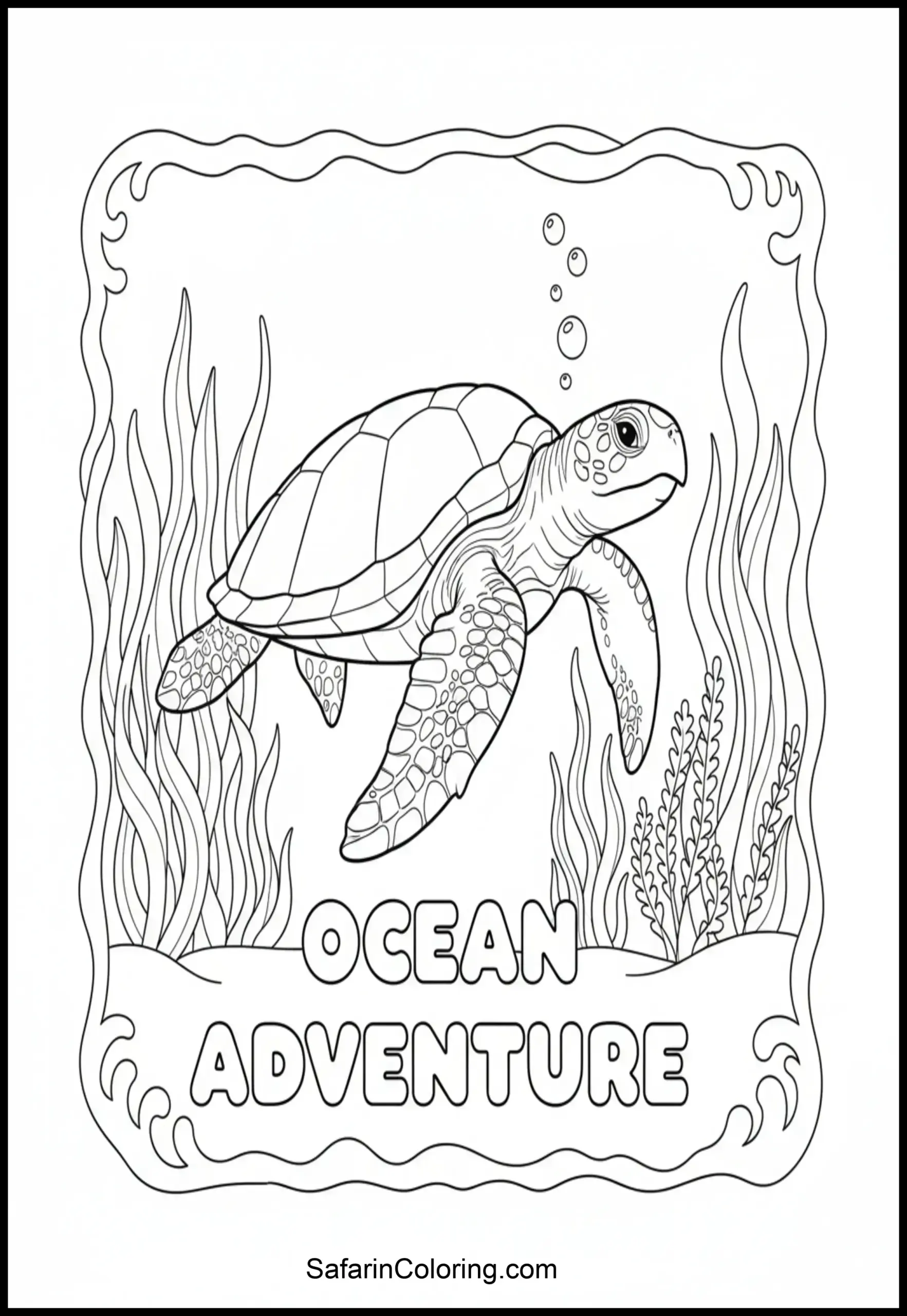 Anxiety Relief Swimming Turtle Scaled