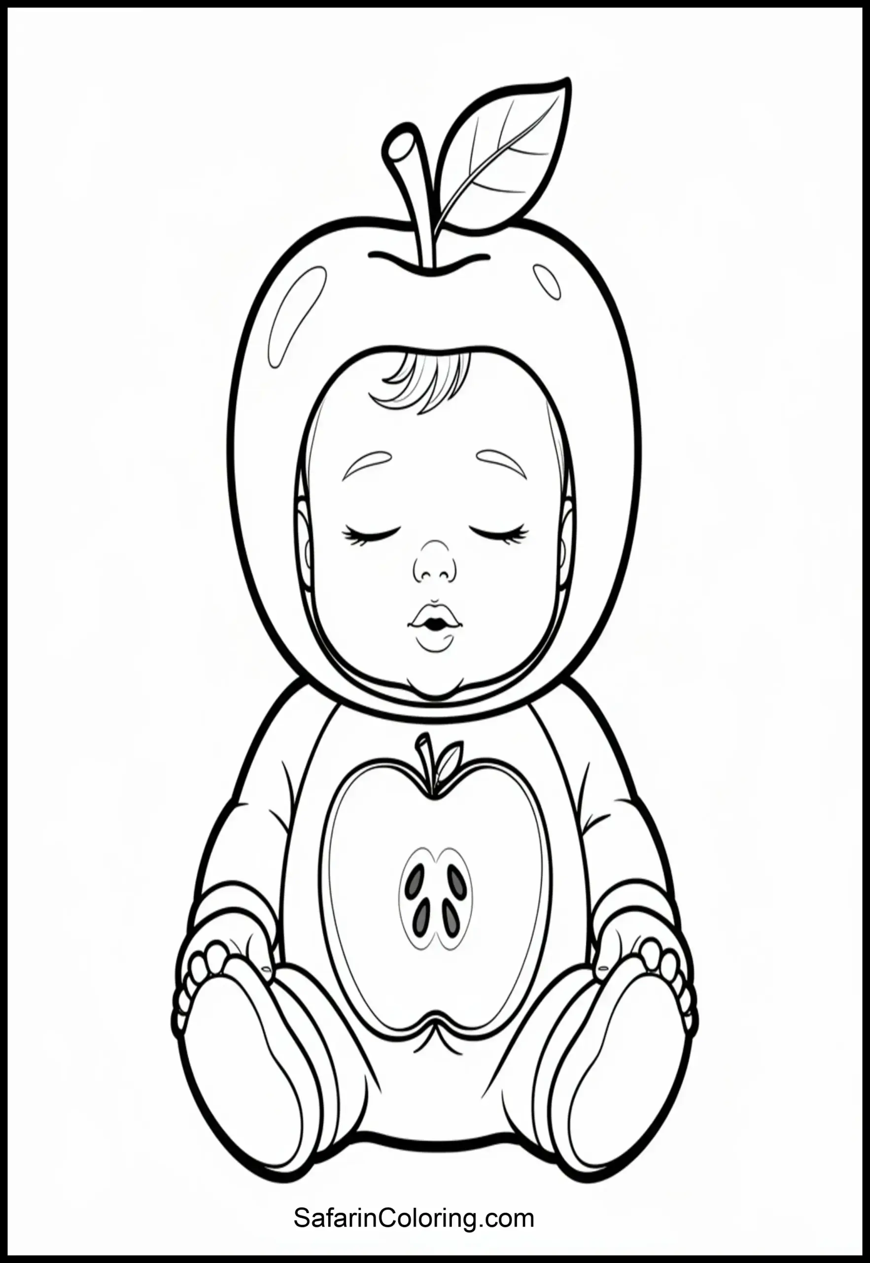 Apple Baby Costume Scaled