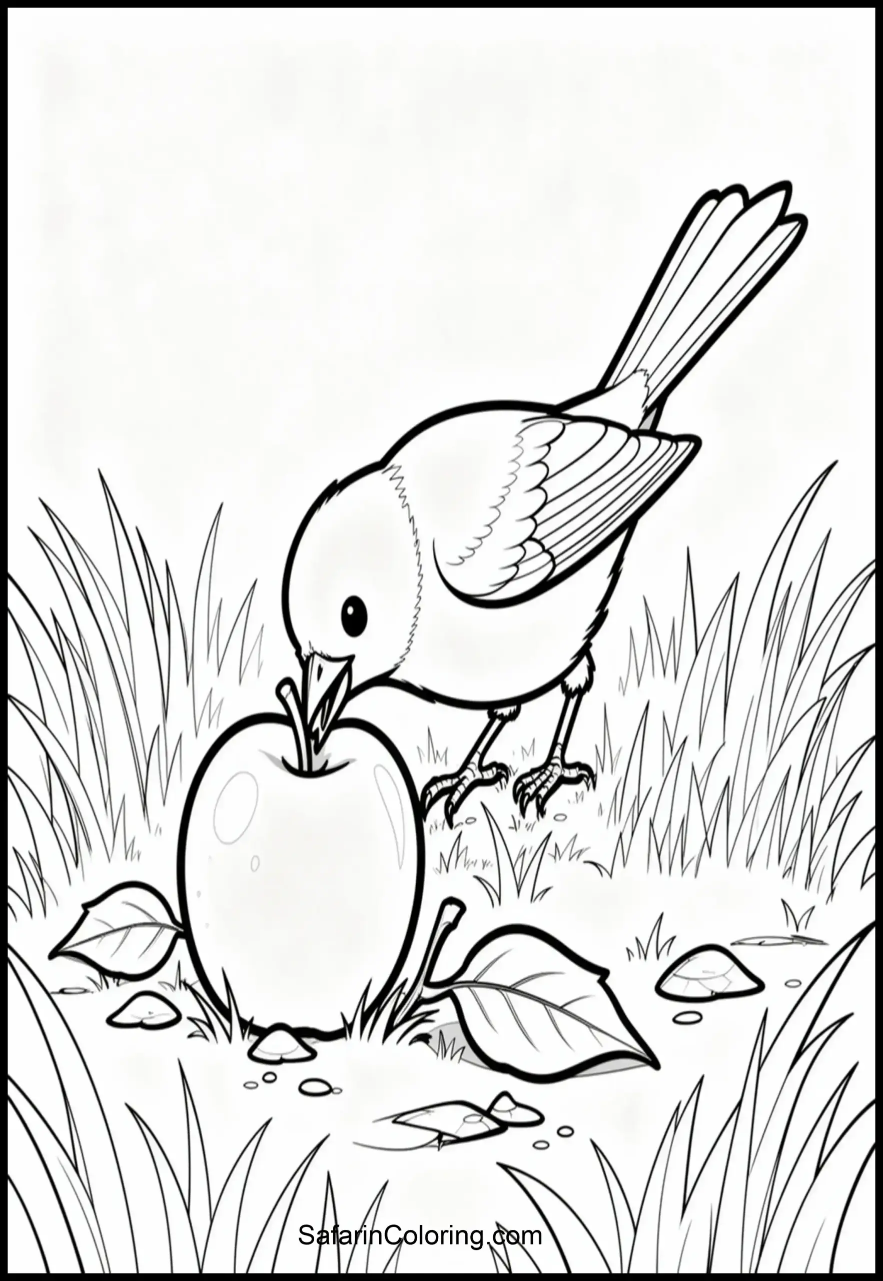 Apple Bird Pecking Scaled