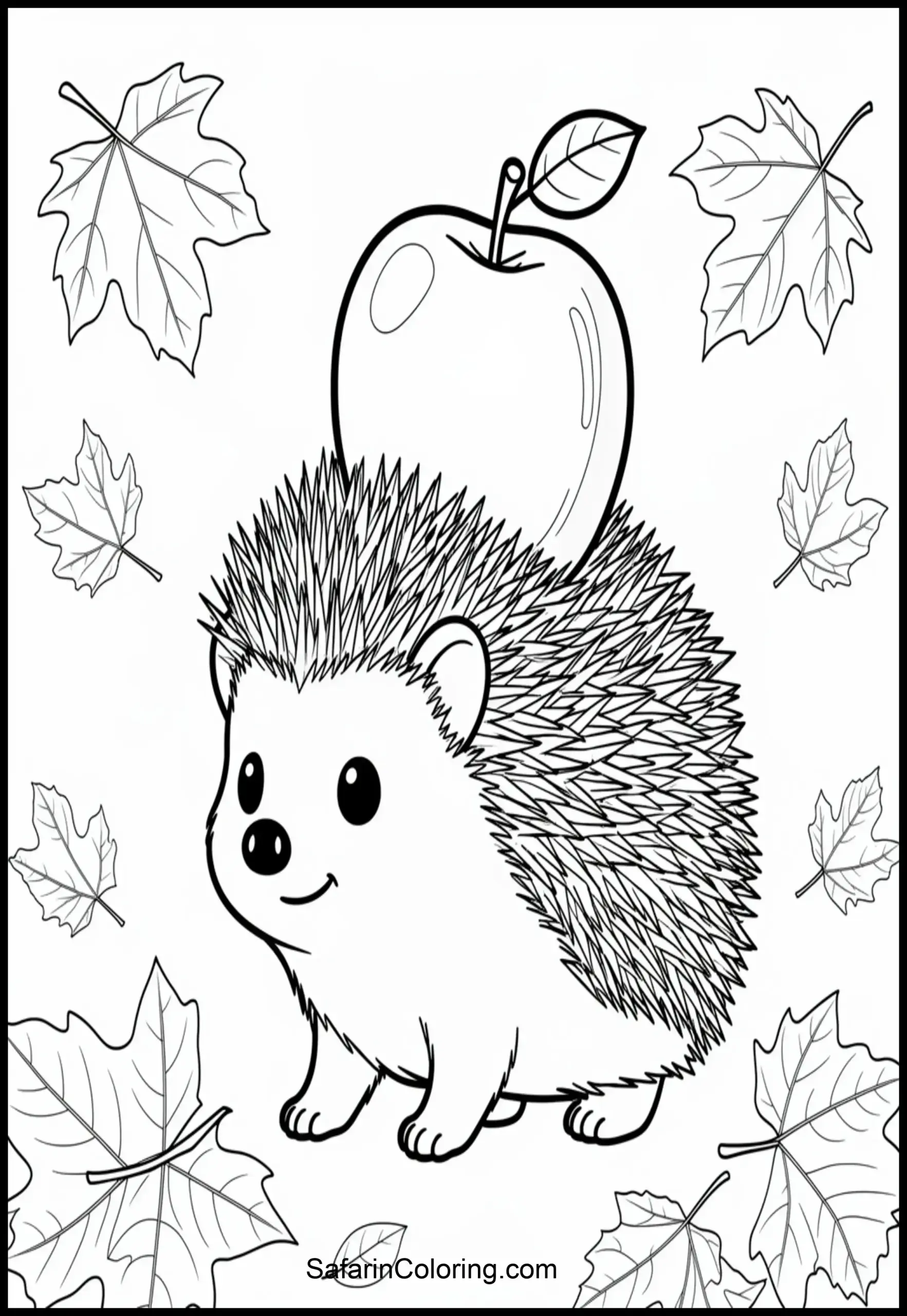 Apple Hedgehog Cute Scaled