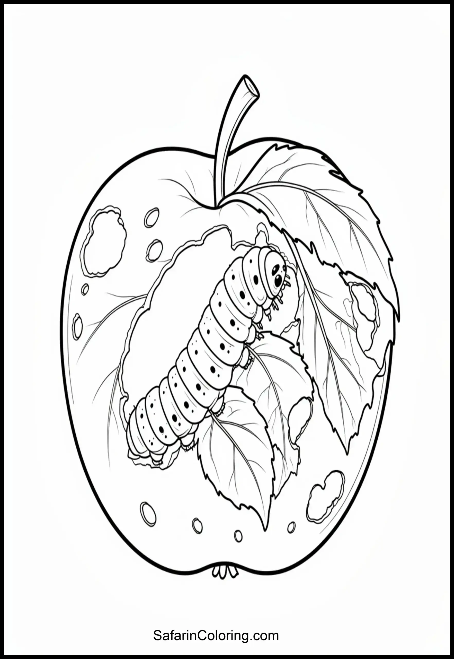 Apple Leaf Caterpillar Scaled