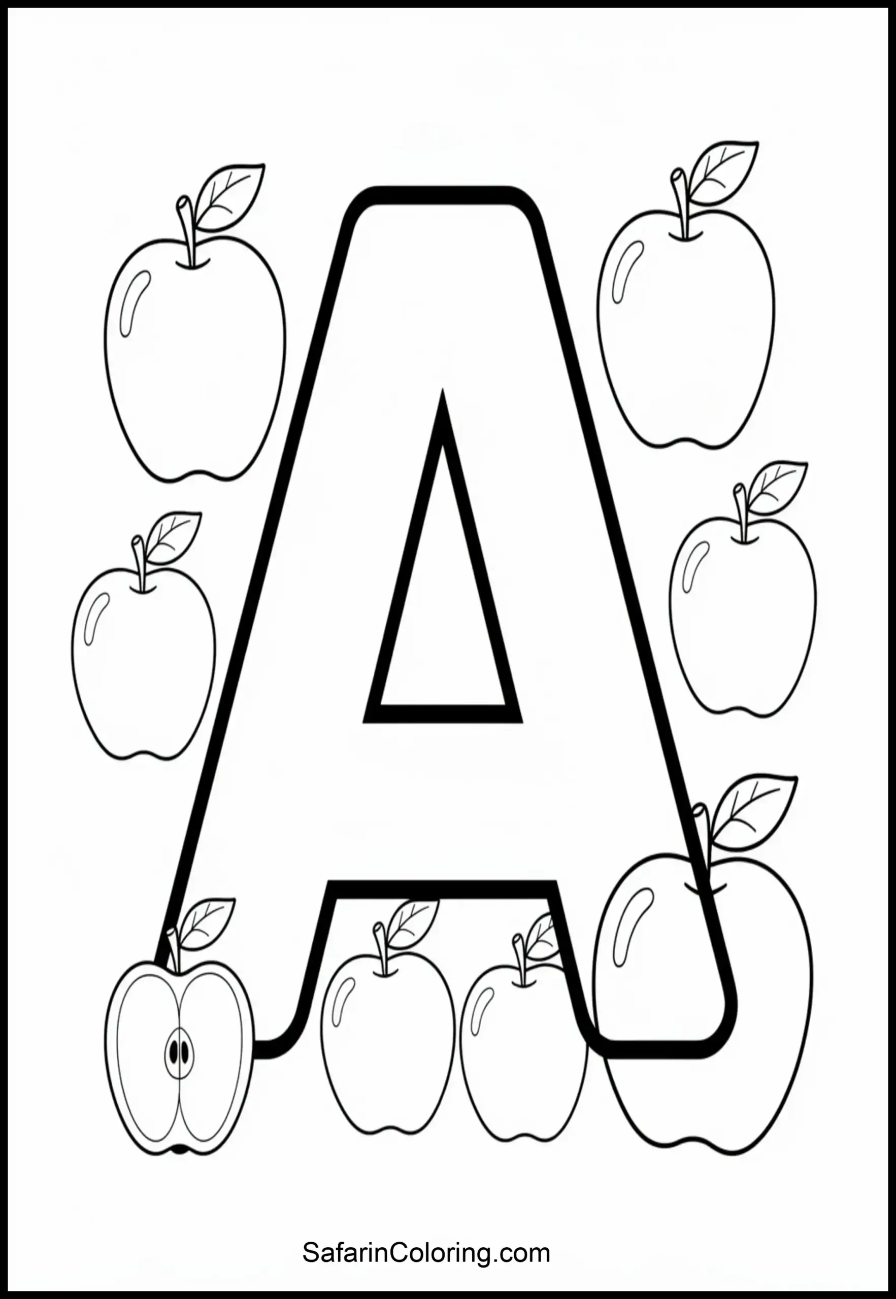 Apple Letter A Scaled