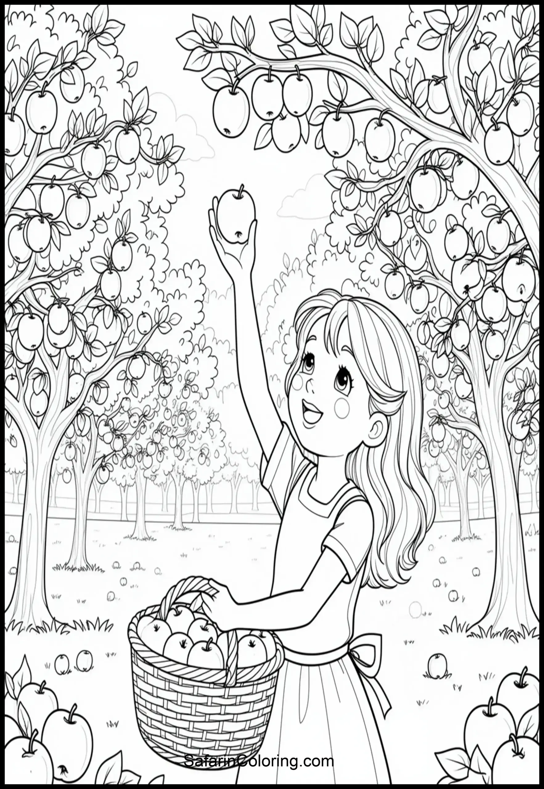 Apple Picking Girl Scaled