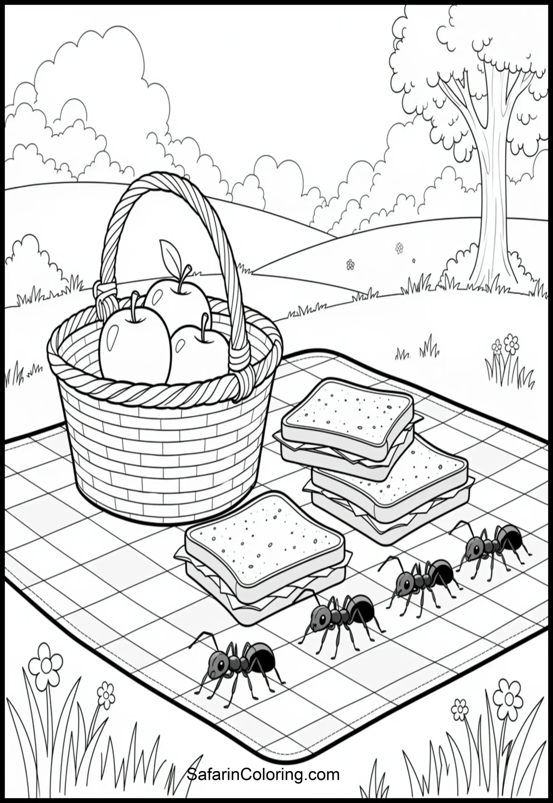 Apple Picnic Scene Scaled