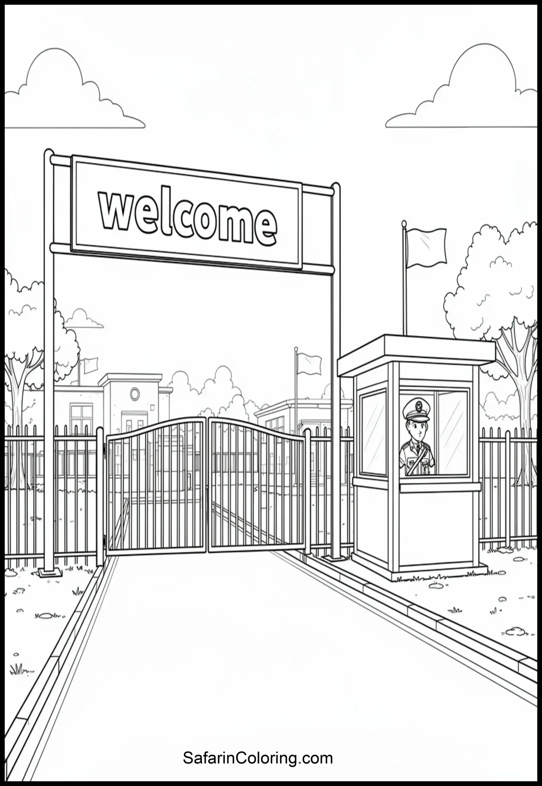 Army Base Entrance 1 Scaled