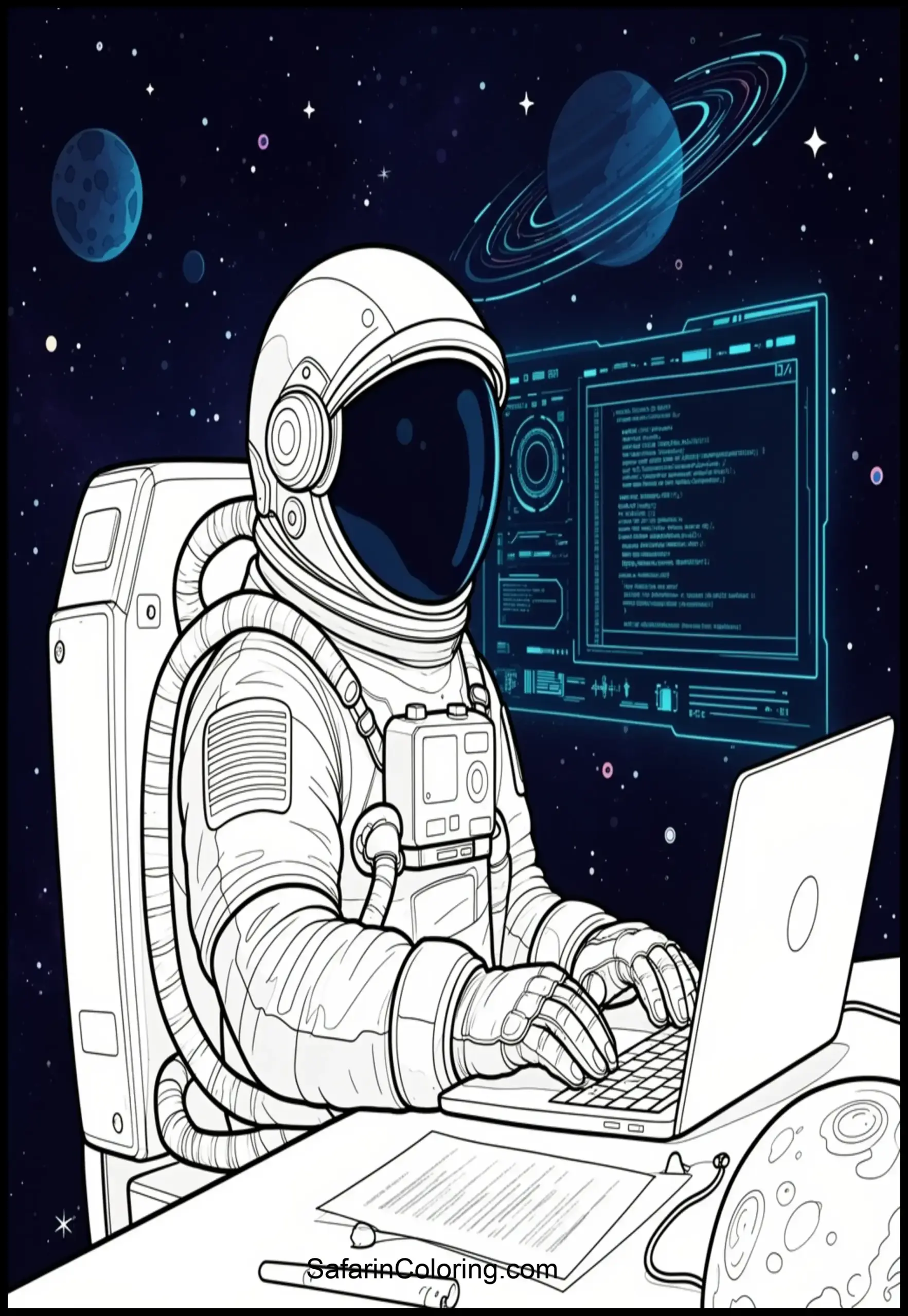 Astronaut Coding Laptop 1 Scaled