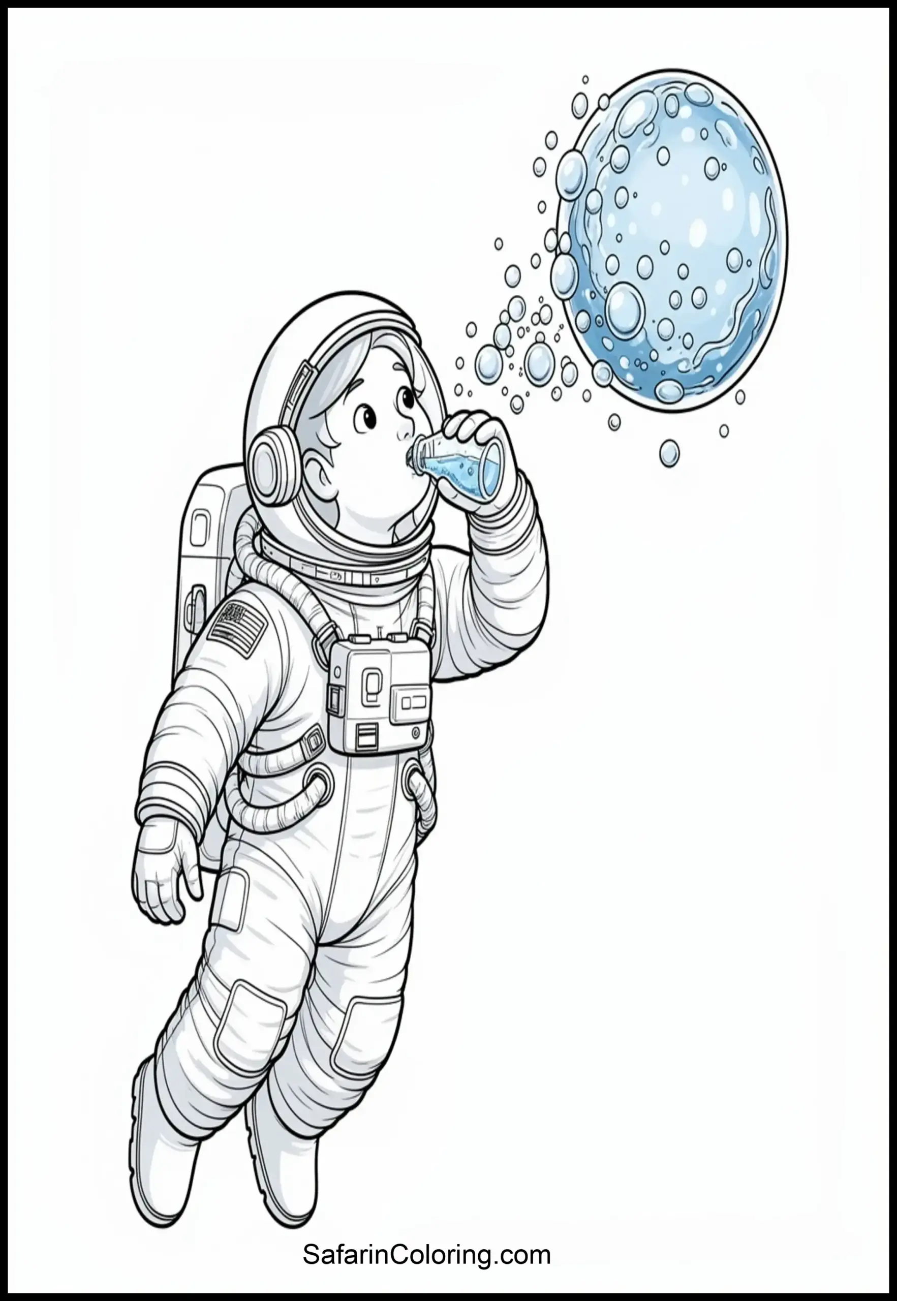 Astronaut Drinking Water 2 Scaled