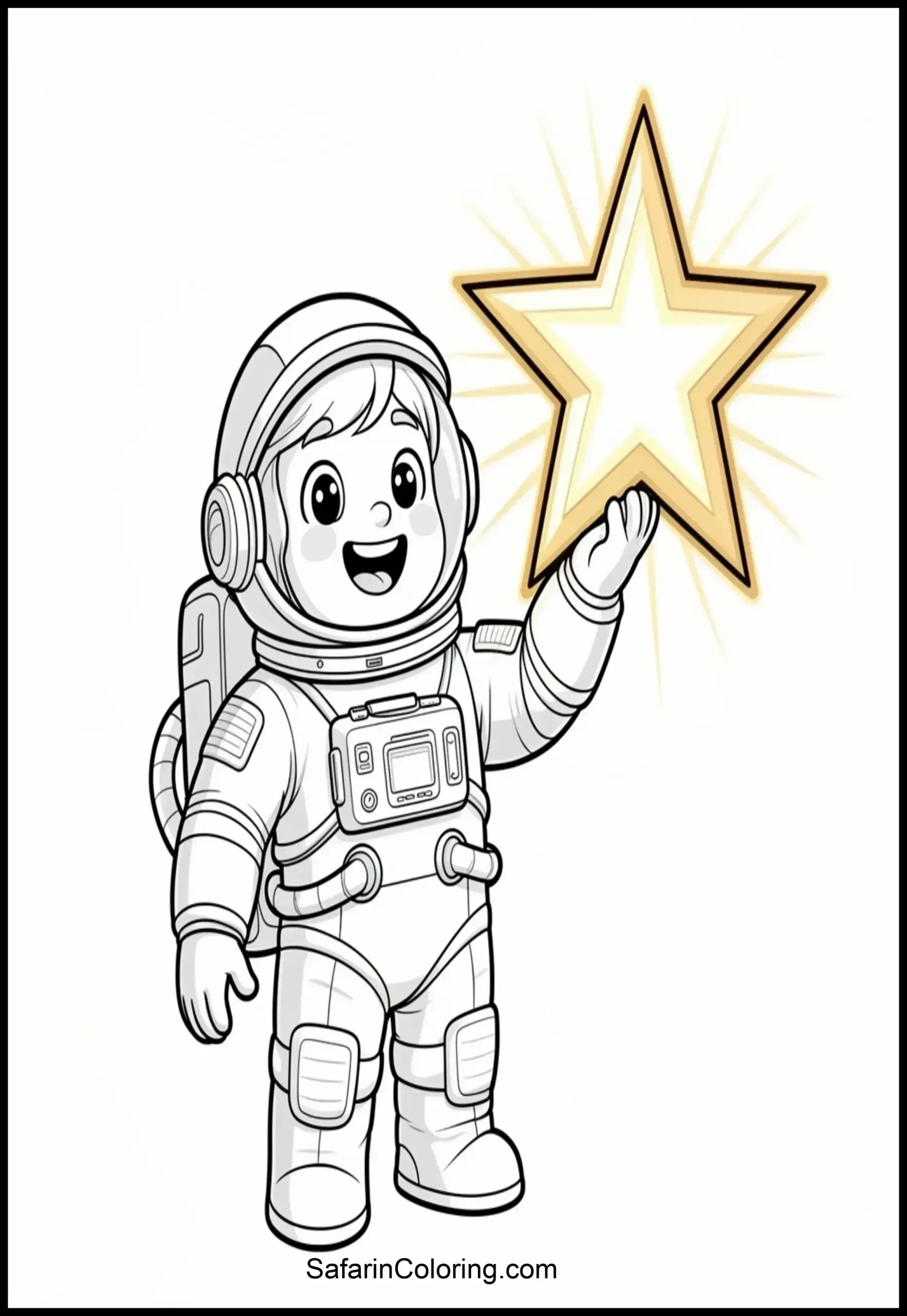 Astronaut Holding Star 1 Scaled