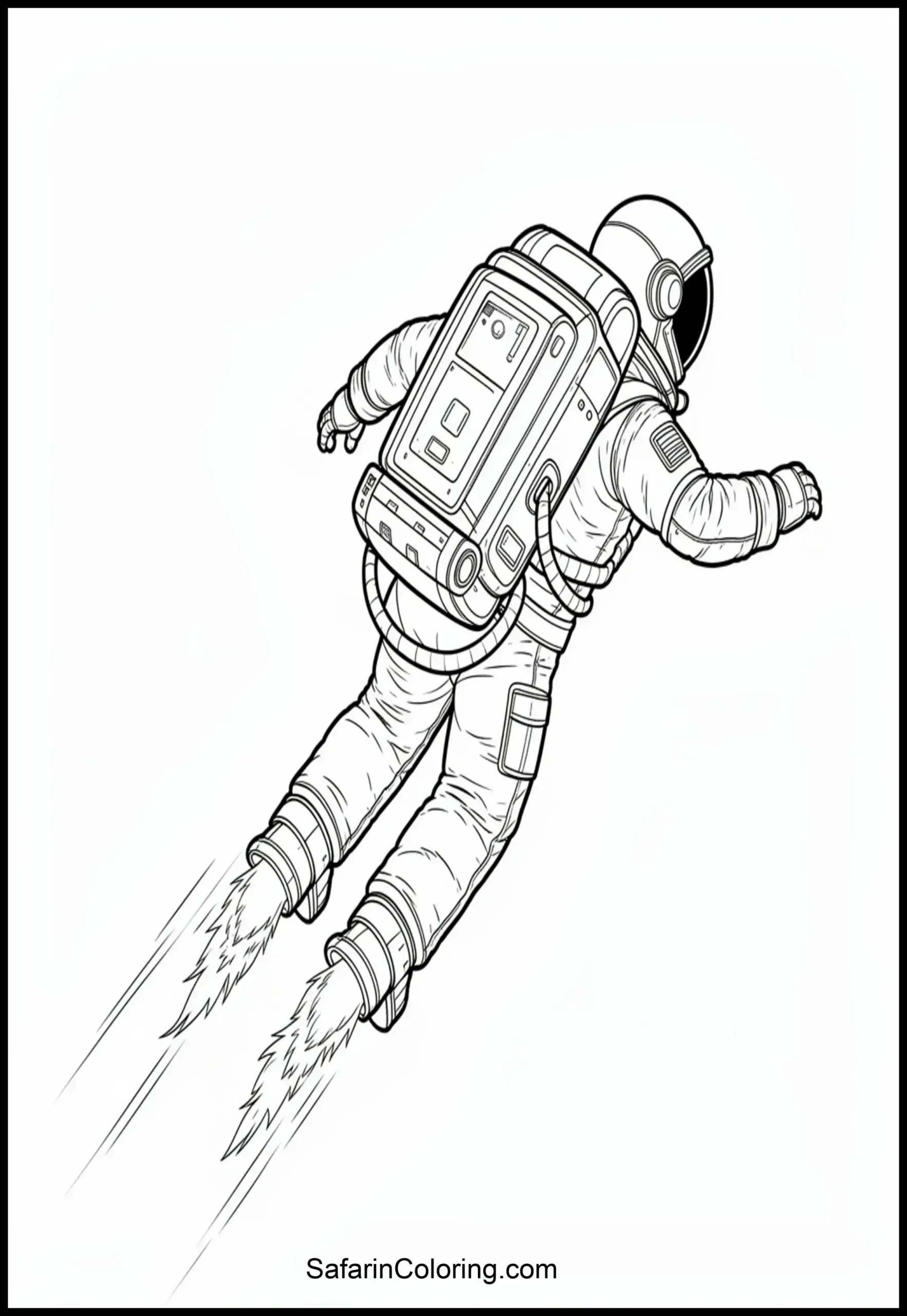 Astronaut Jetpack Flying 2 Scaled