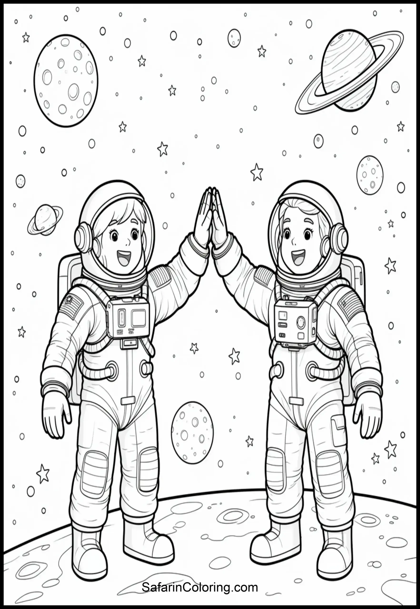 Astronauts High Five 2 Scaled