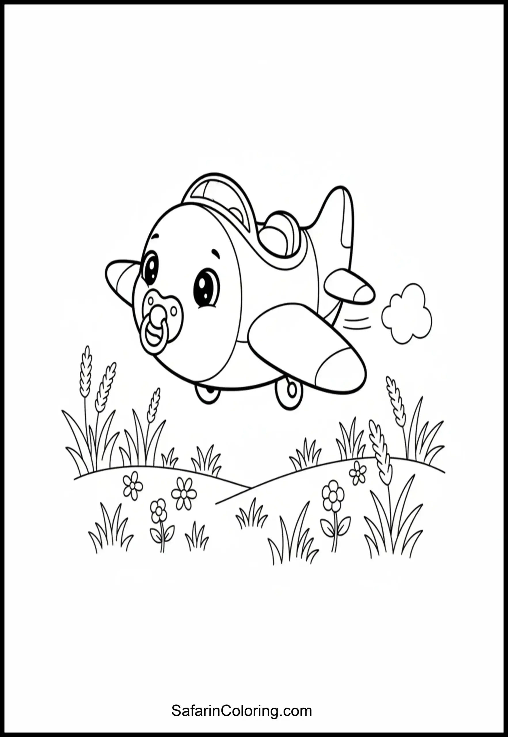 Baby Airplane Cute Scaled