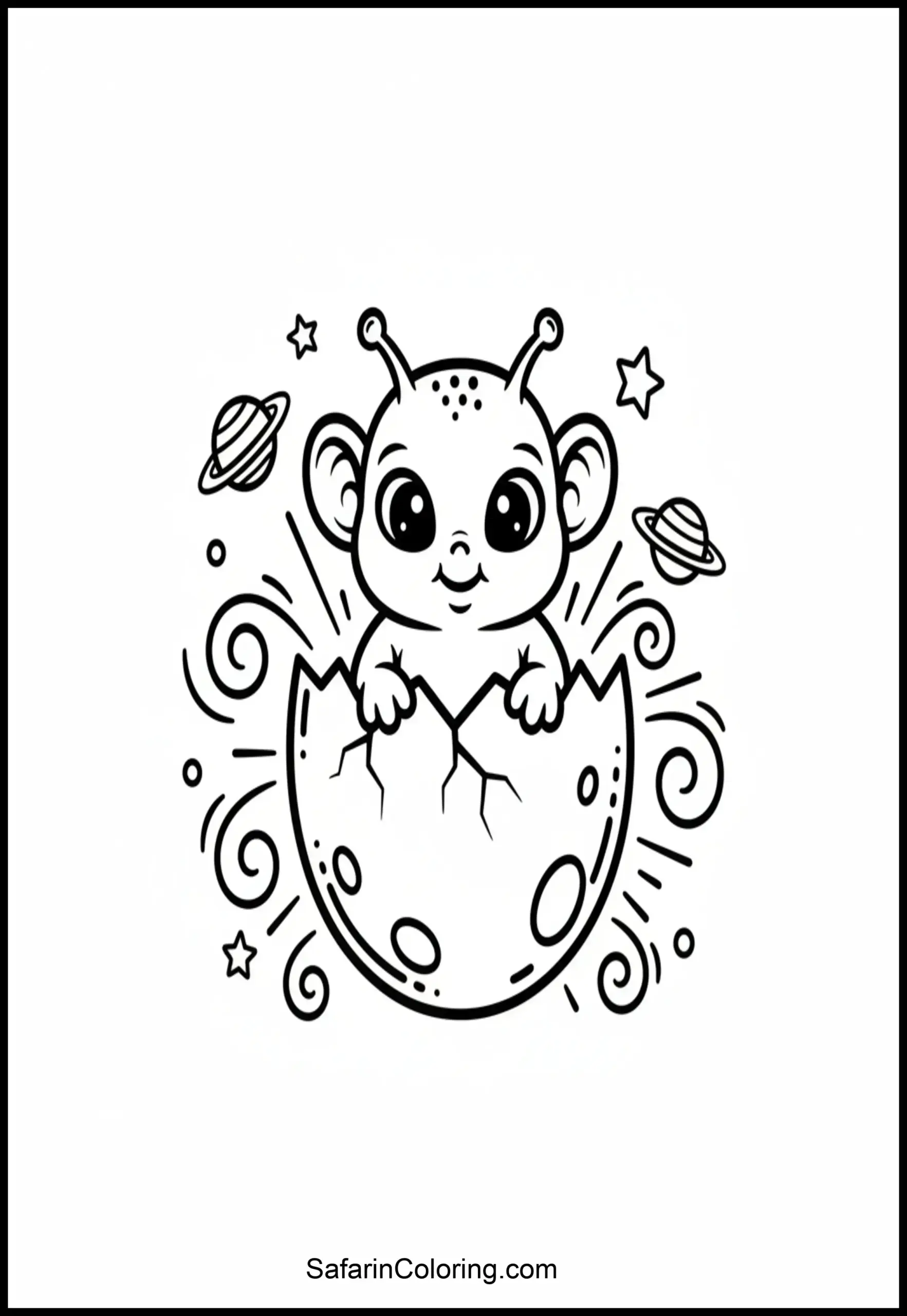 Baby Alien Hatching Scaled