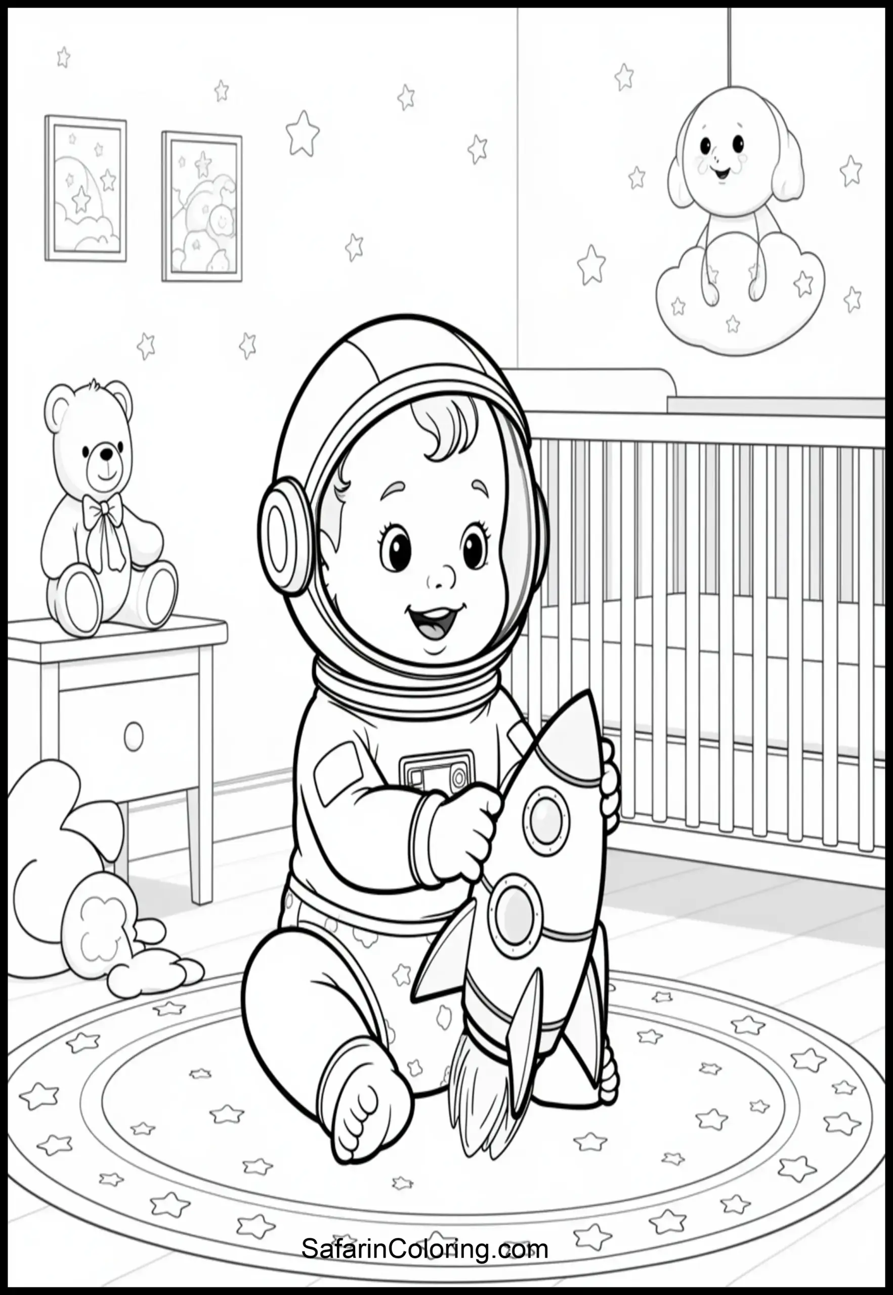 Baby Astronaut Playing 1 Scaled