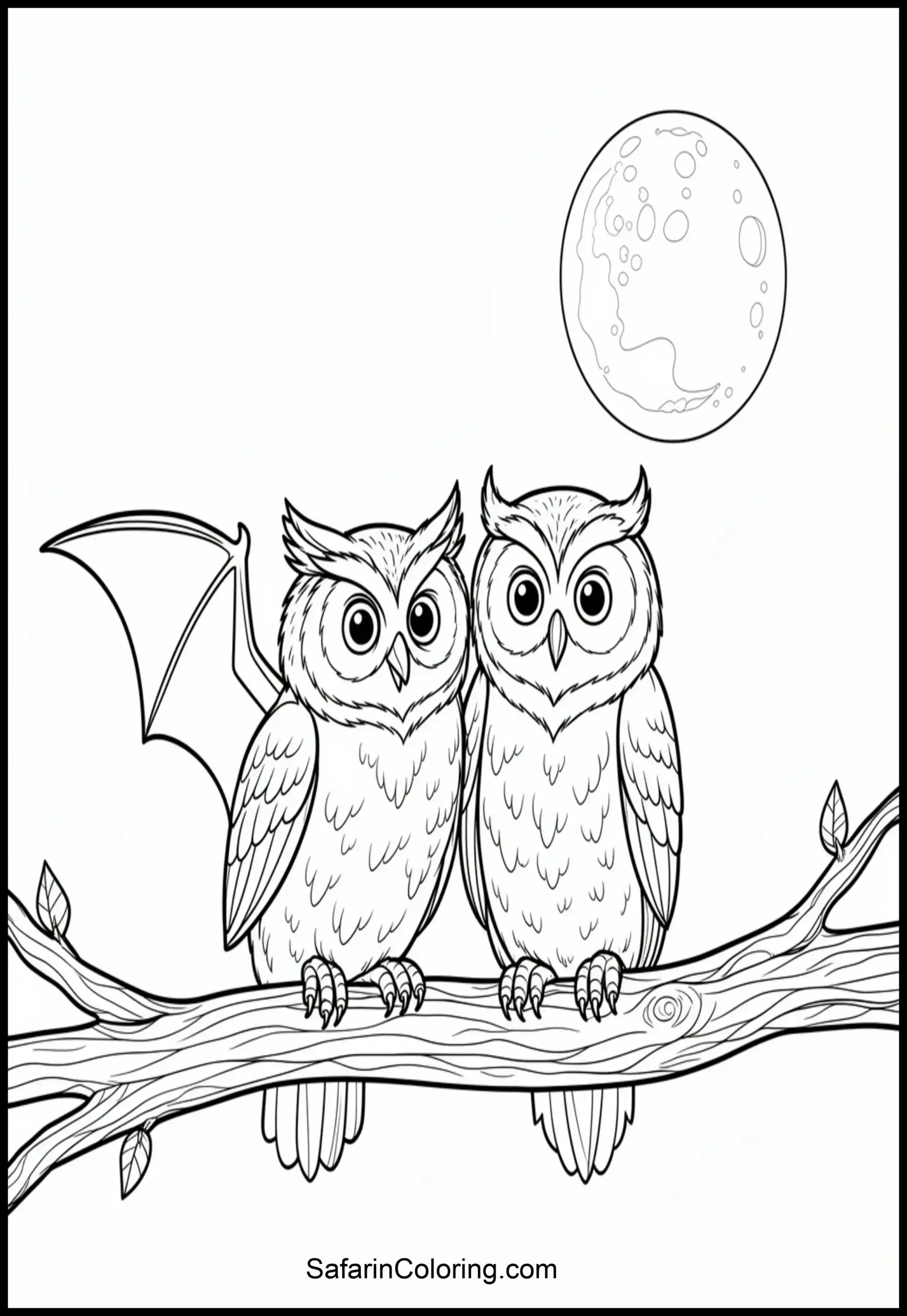 Bat And Owl Friends Scaled