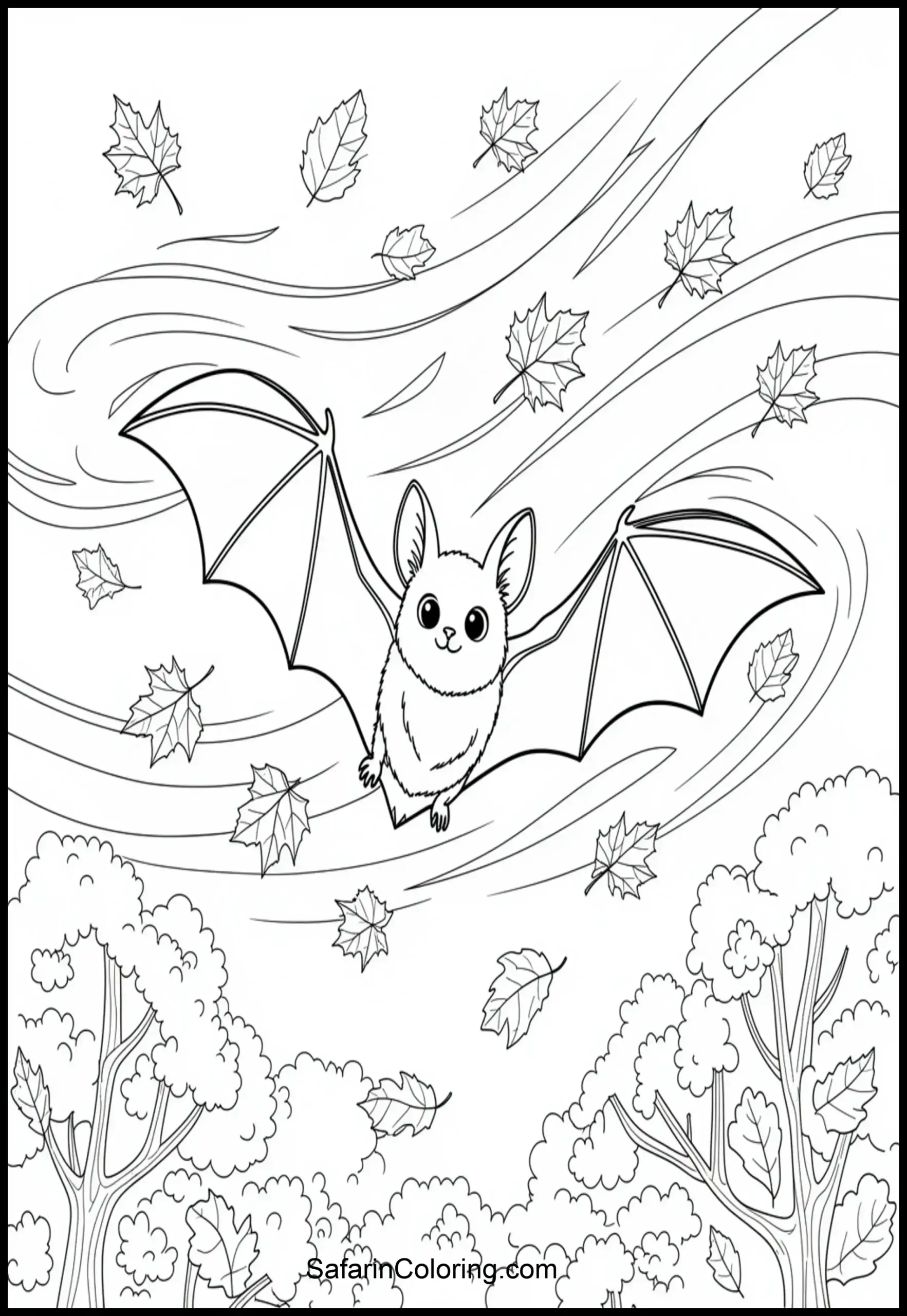 Bat Autumn Leaves 1 Scaled