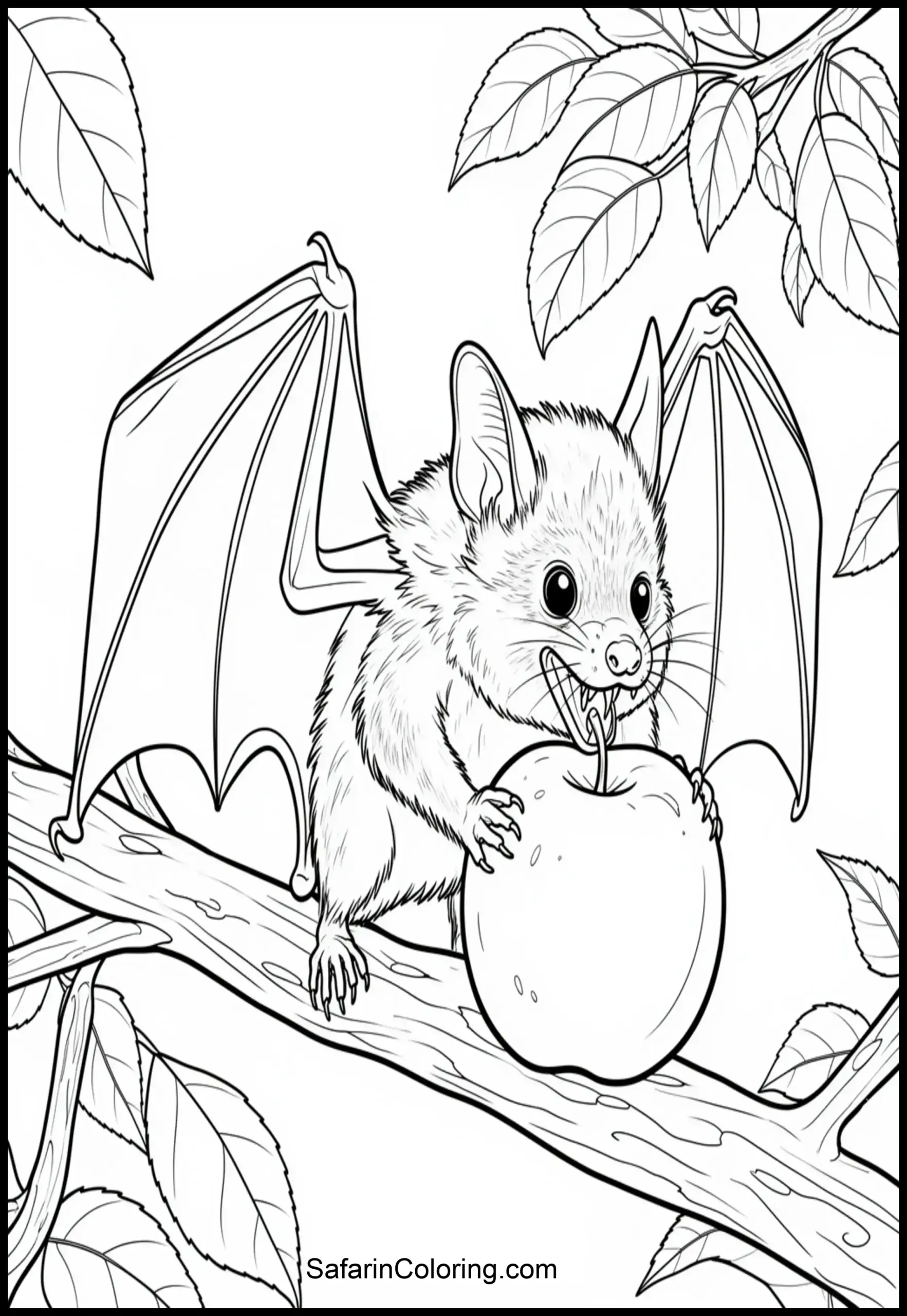 Bat Eating Apple 2 Scaled