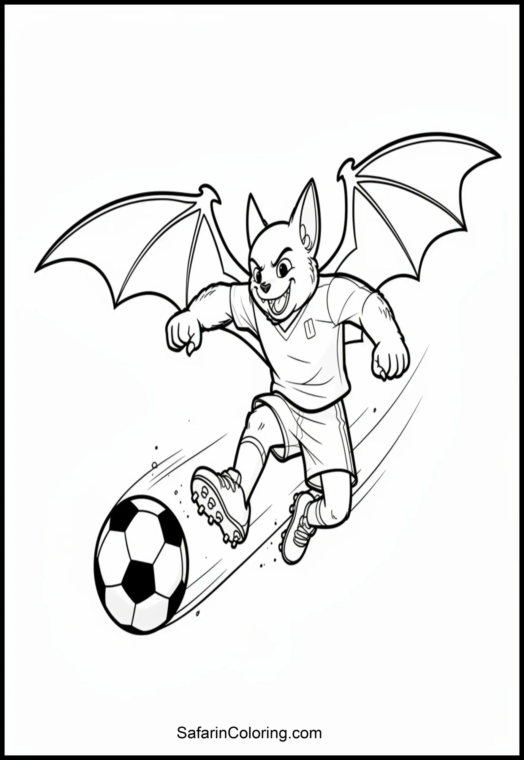 Bat Playing Soccer 1 Scaled