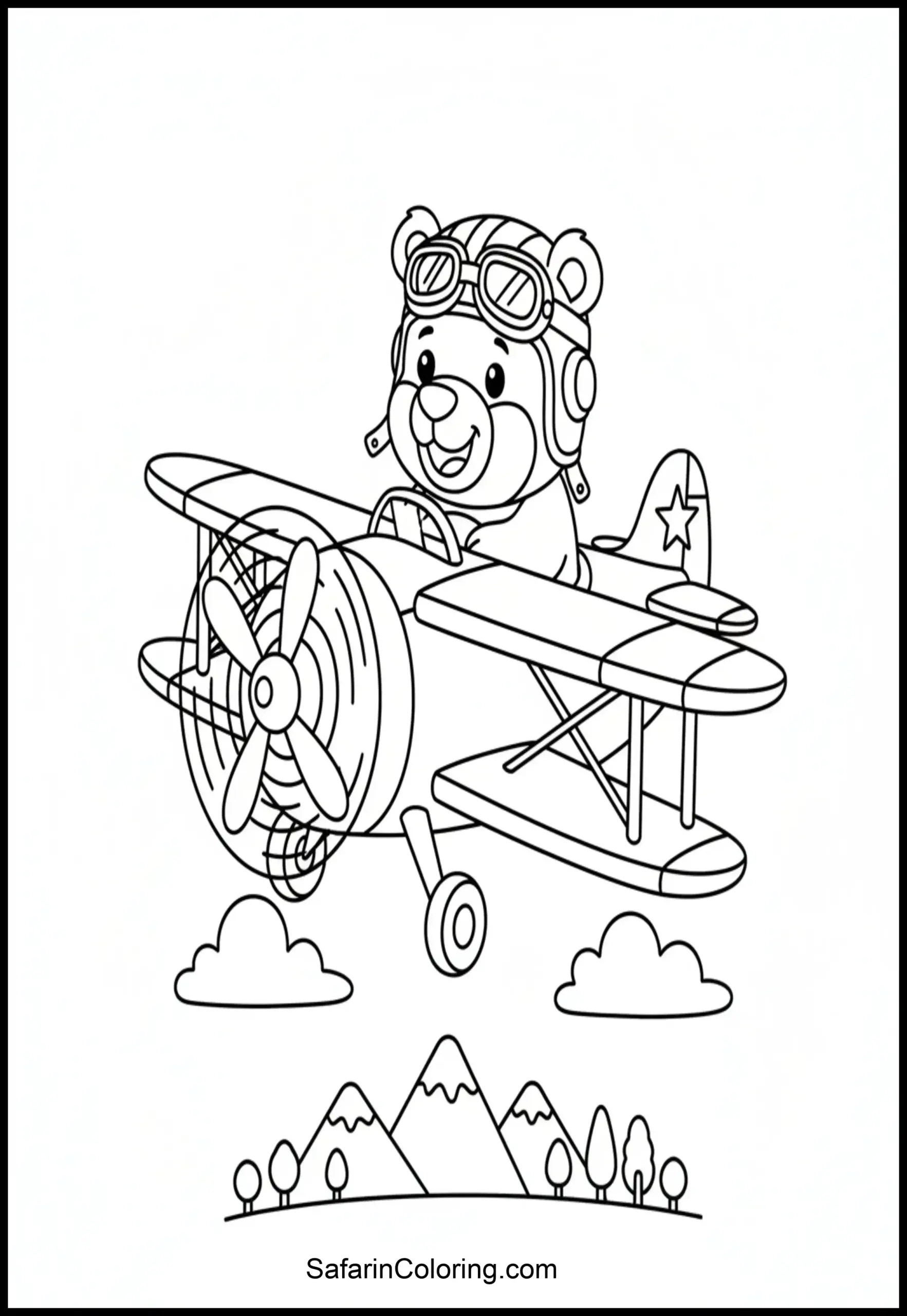 Bear Pilot Airplane Scaled