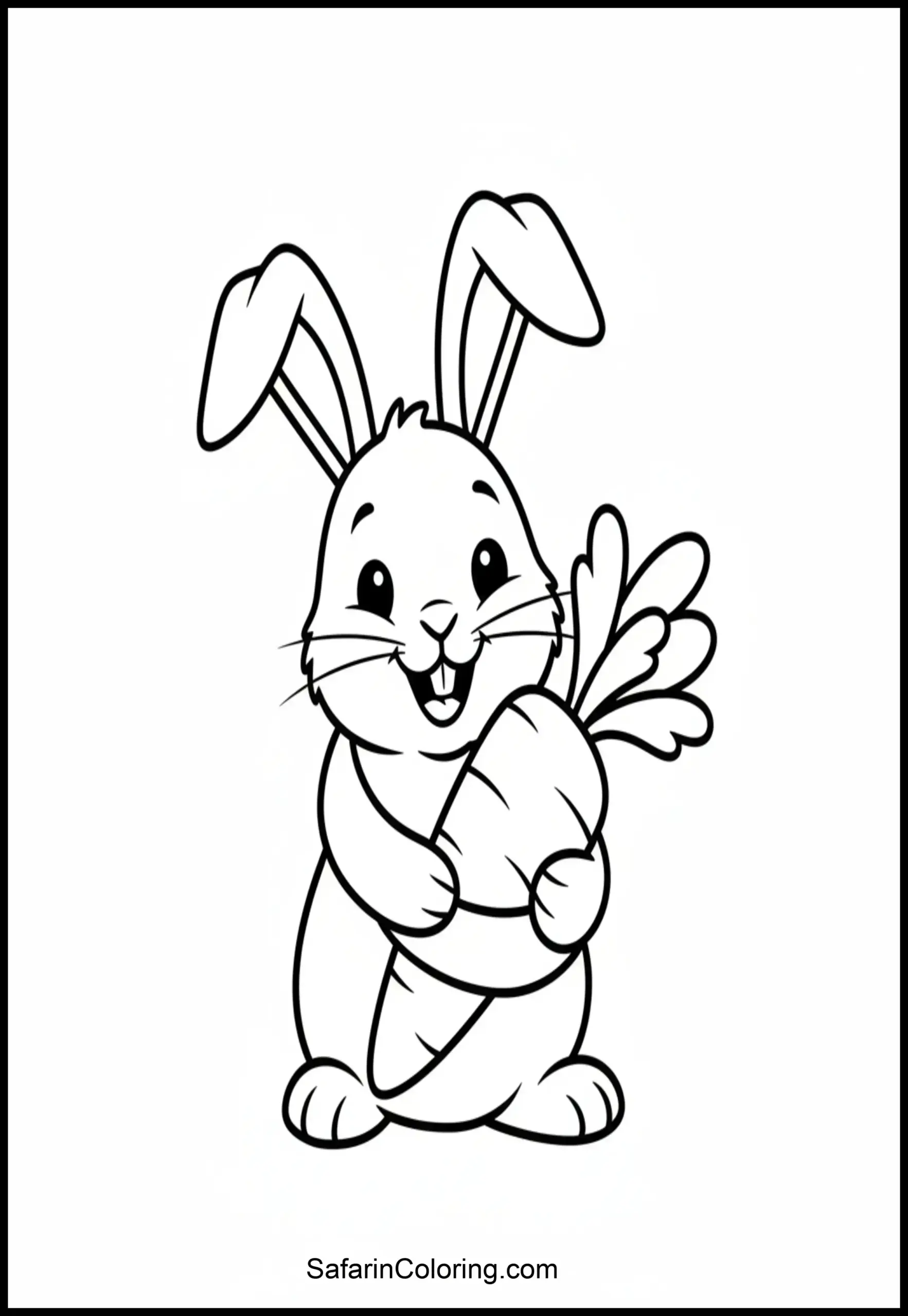 Bunny Hugging Carrot Scaled