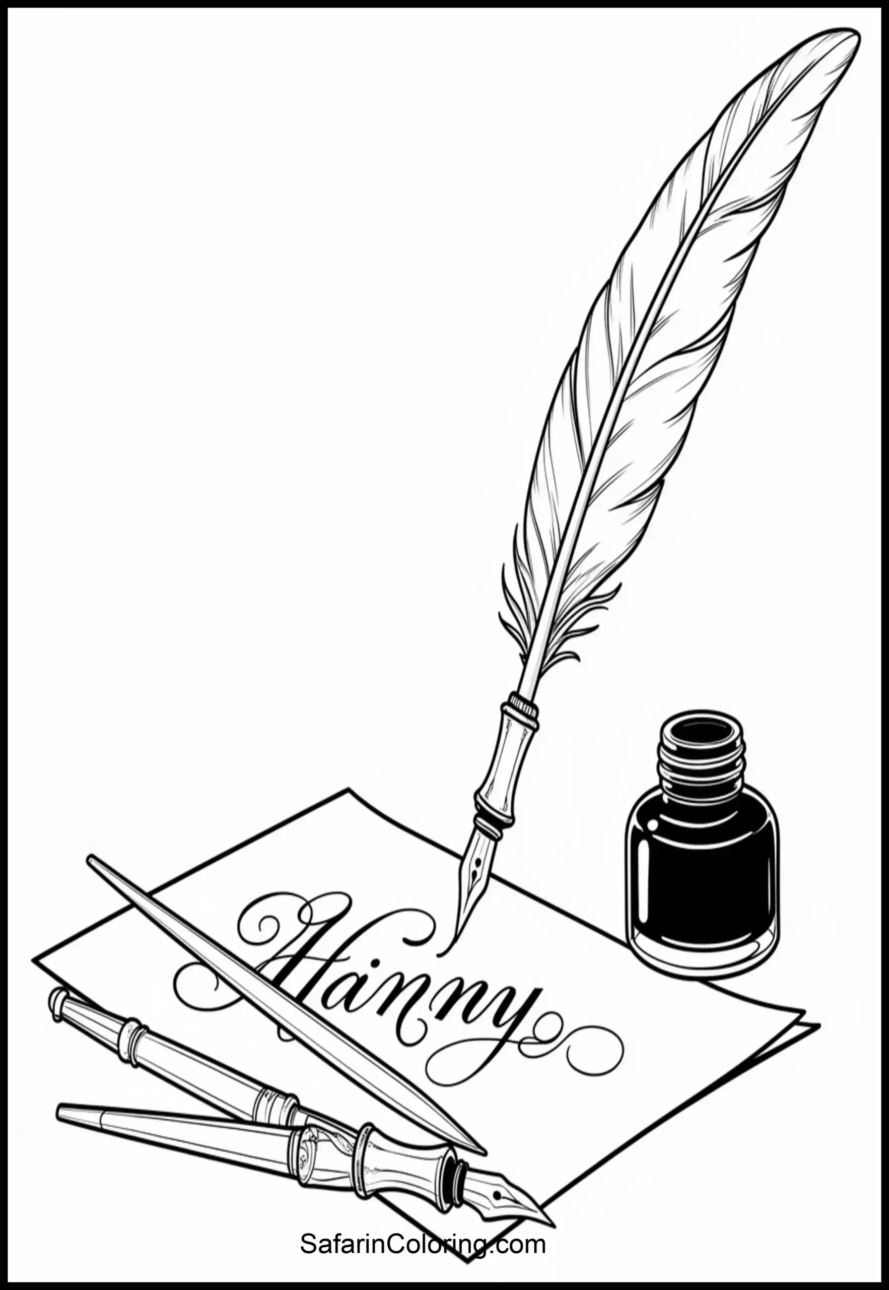 Calligraphy Ink Pens Scaled