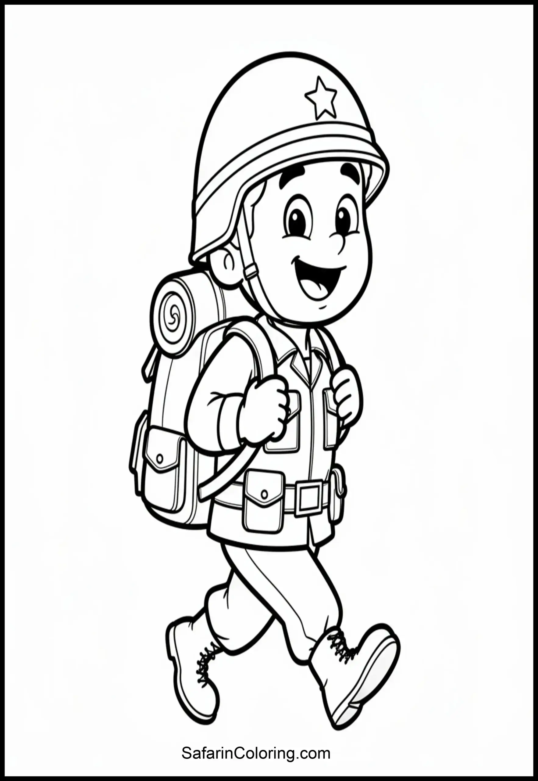 Cartoon Soldier Marching 1 Scaled