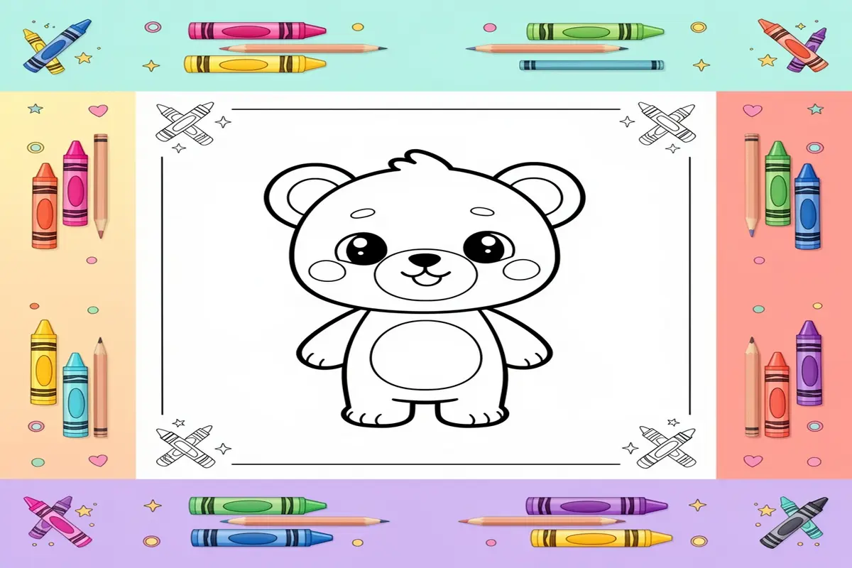 character coloring pages for kids - Free Printable Coloring Page