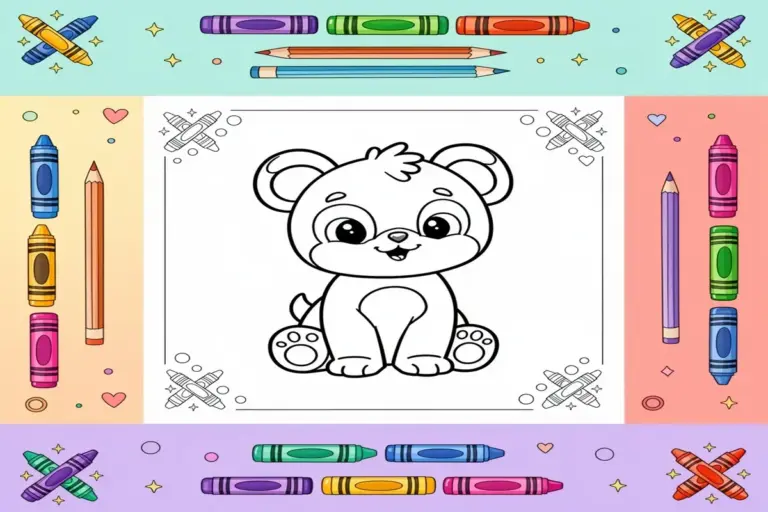 color by number coloring pages for kids - Free Printable Coloring Page