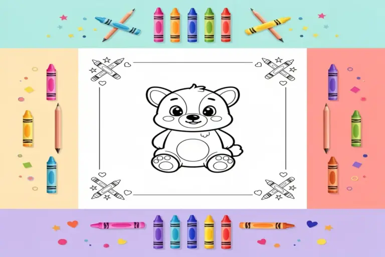 crafts coloring pages for kids - Free Printable Coloring Page