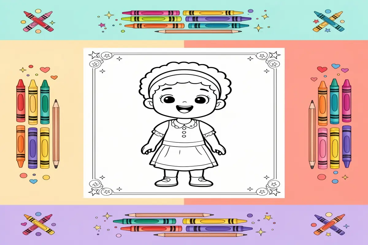 cute black history month coloring pages for kids - Free Printable Coloring Page
