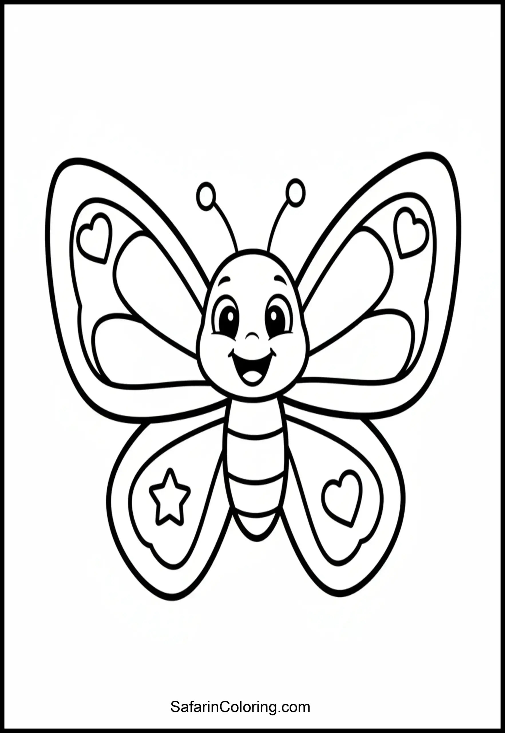 Cute Butterfly Smiling Scaled