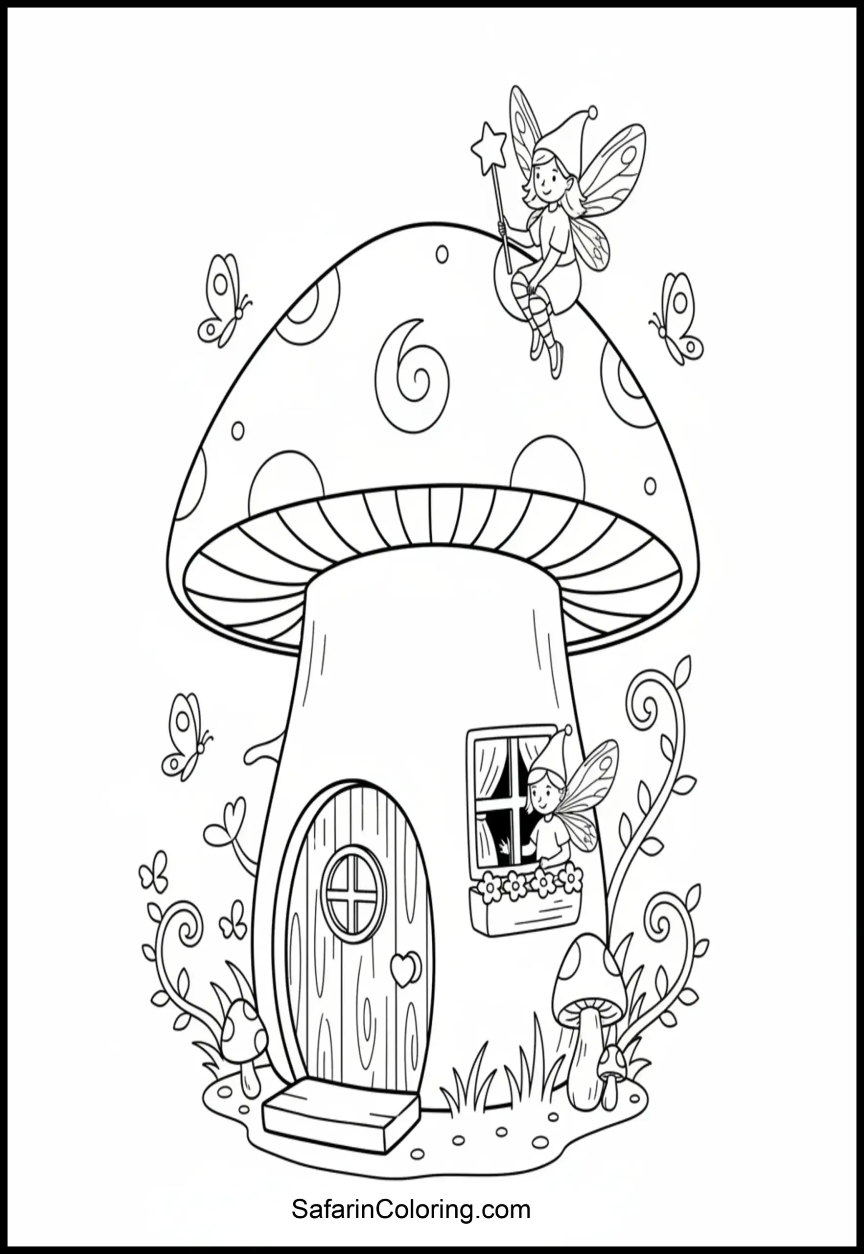 Cute Mushroom House Scaled