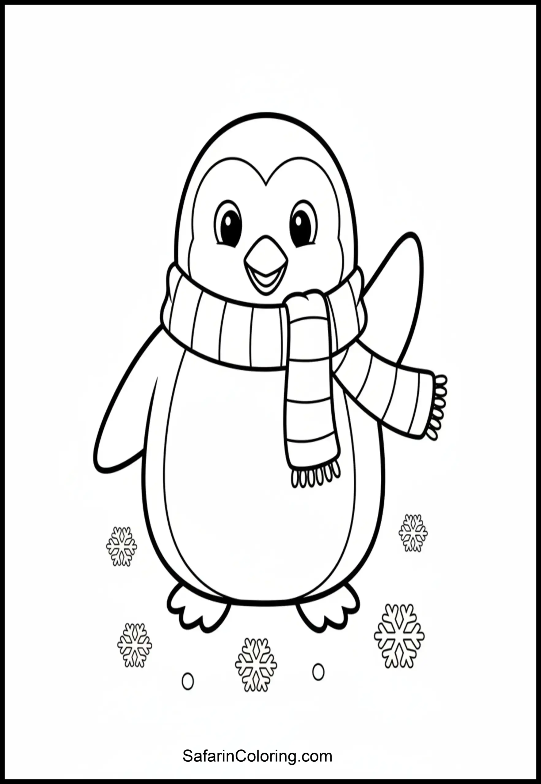 Cute Penguin Scarf Scaled