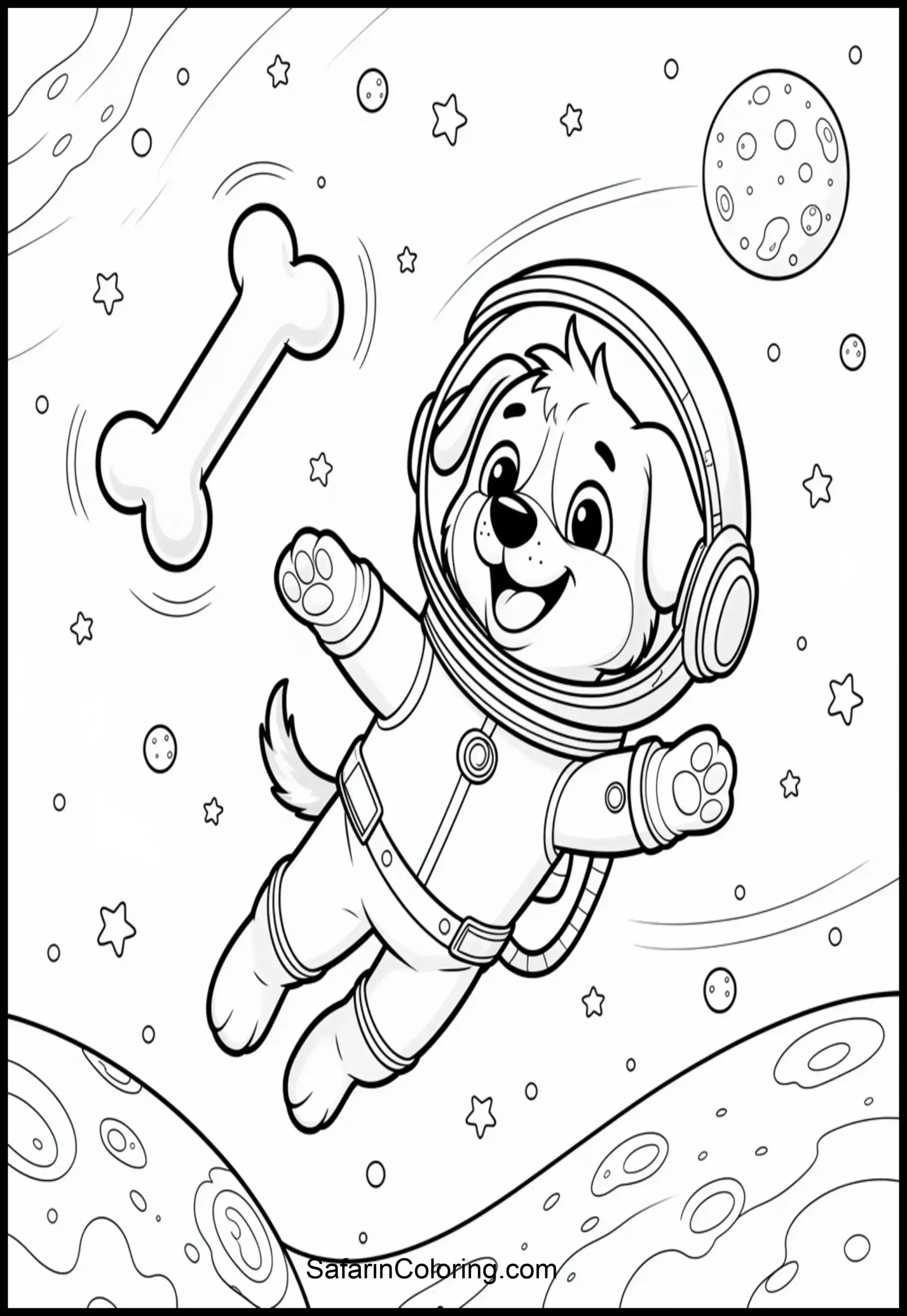 Dog Astronaut Floating 1 Scaled