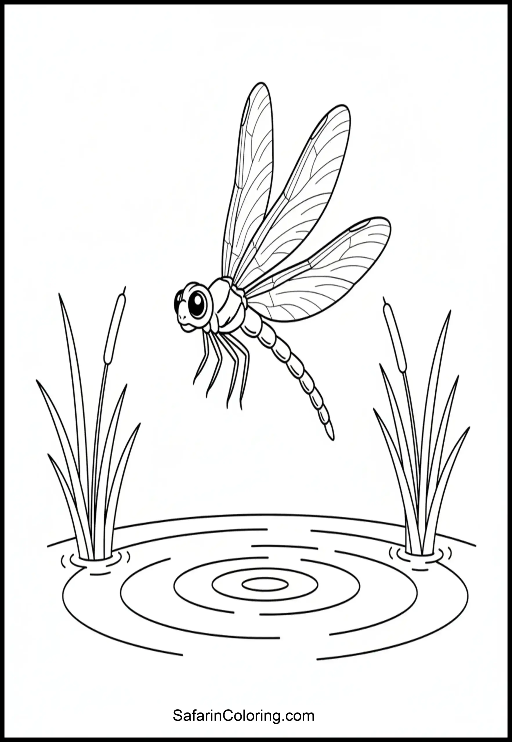 Dragonfly Pond Scene Scaled