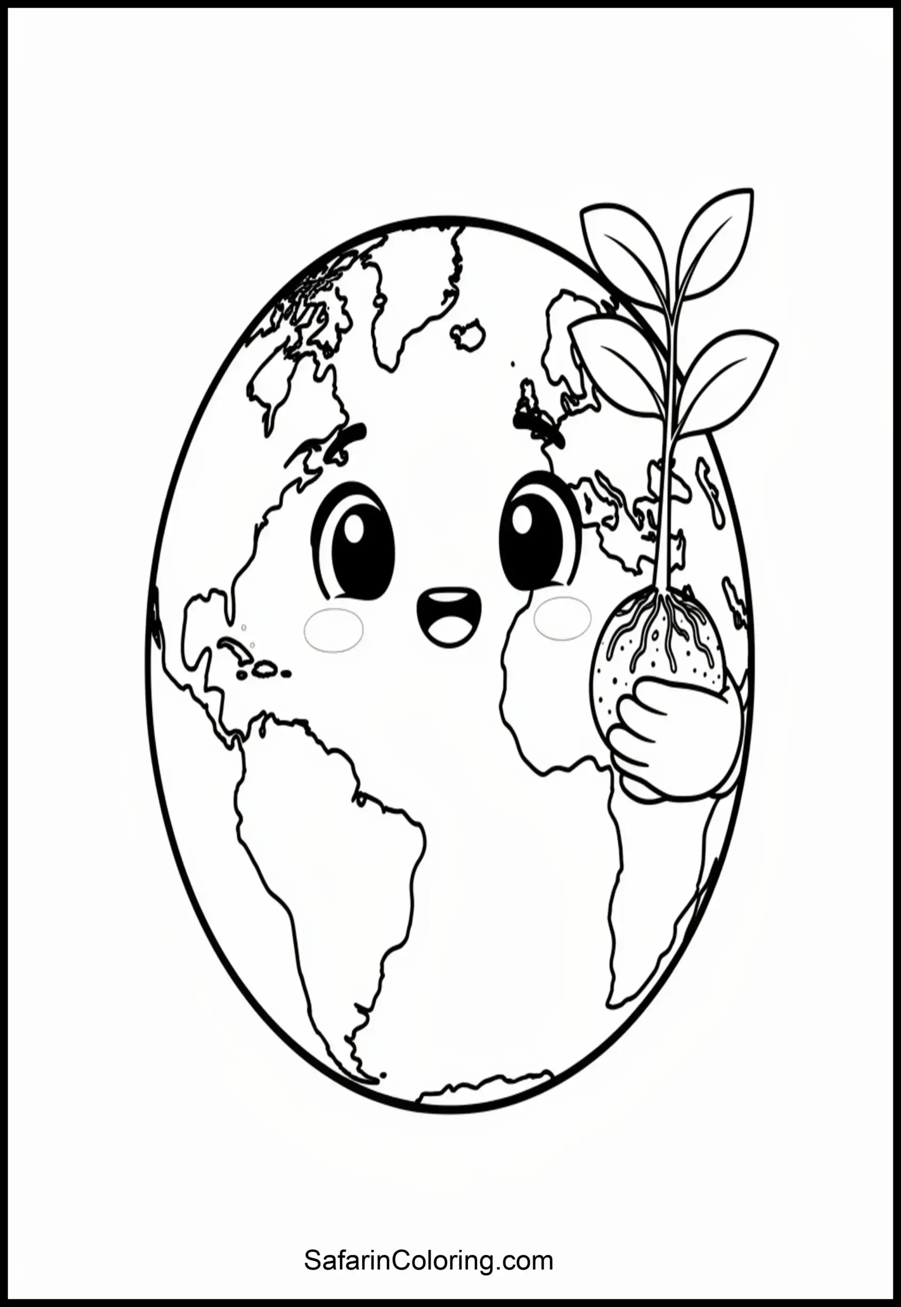 Earth Day Cute Planet Scaled
