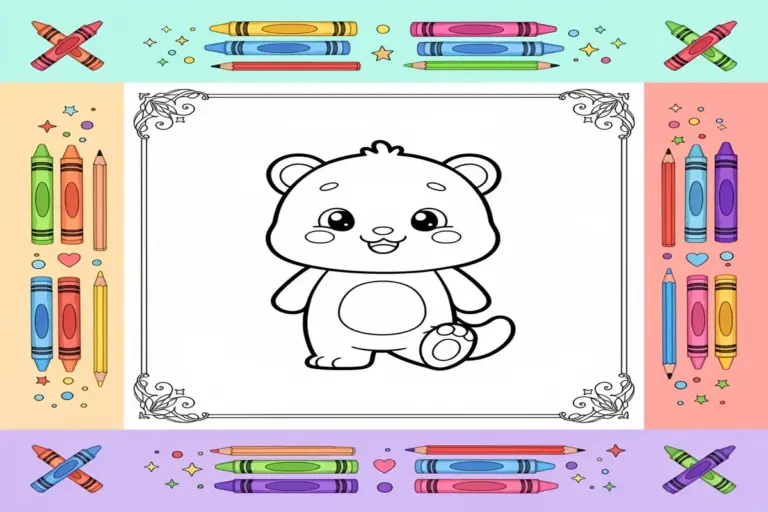 educational coloring pages for kids - Free Printable Coloring Page