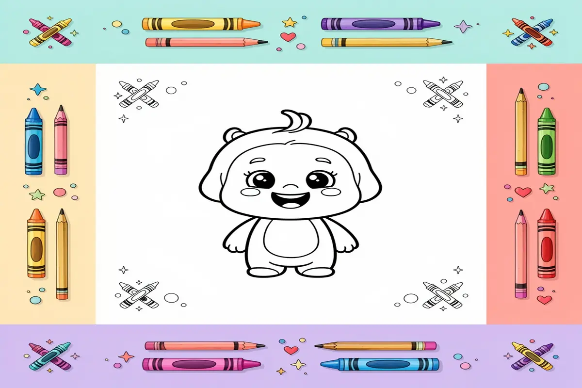 emotions coloring pages for kids - Free Printable Coloring Page