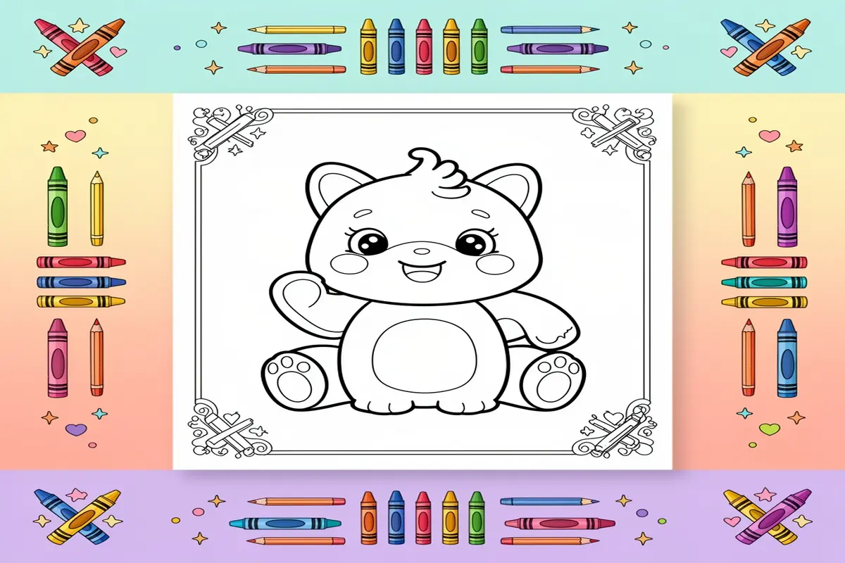 fantasy coloring pages for kids - Free Printable Coloring Page