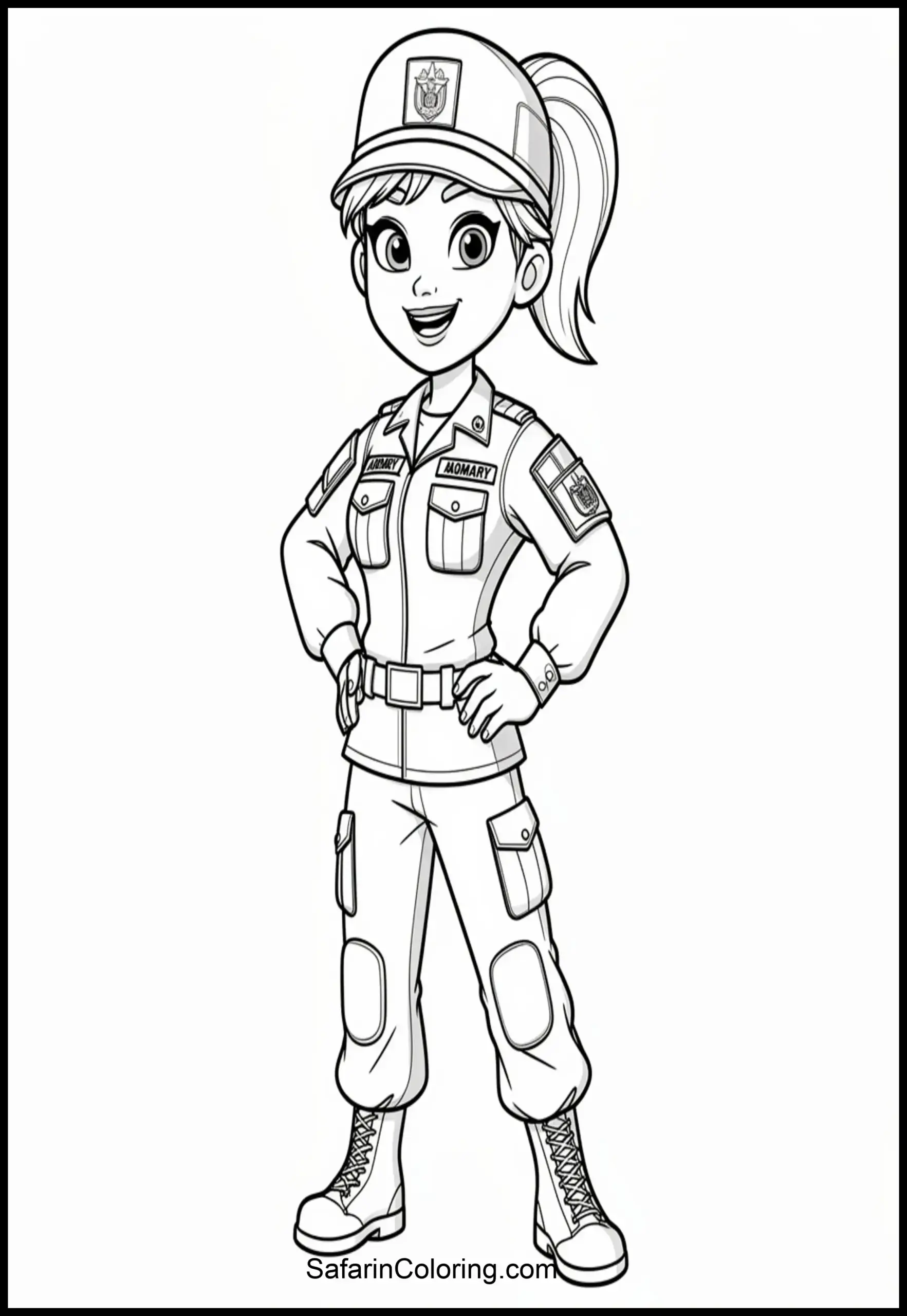Female Soldier Smiling 1 Scaled