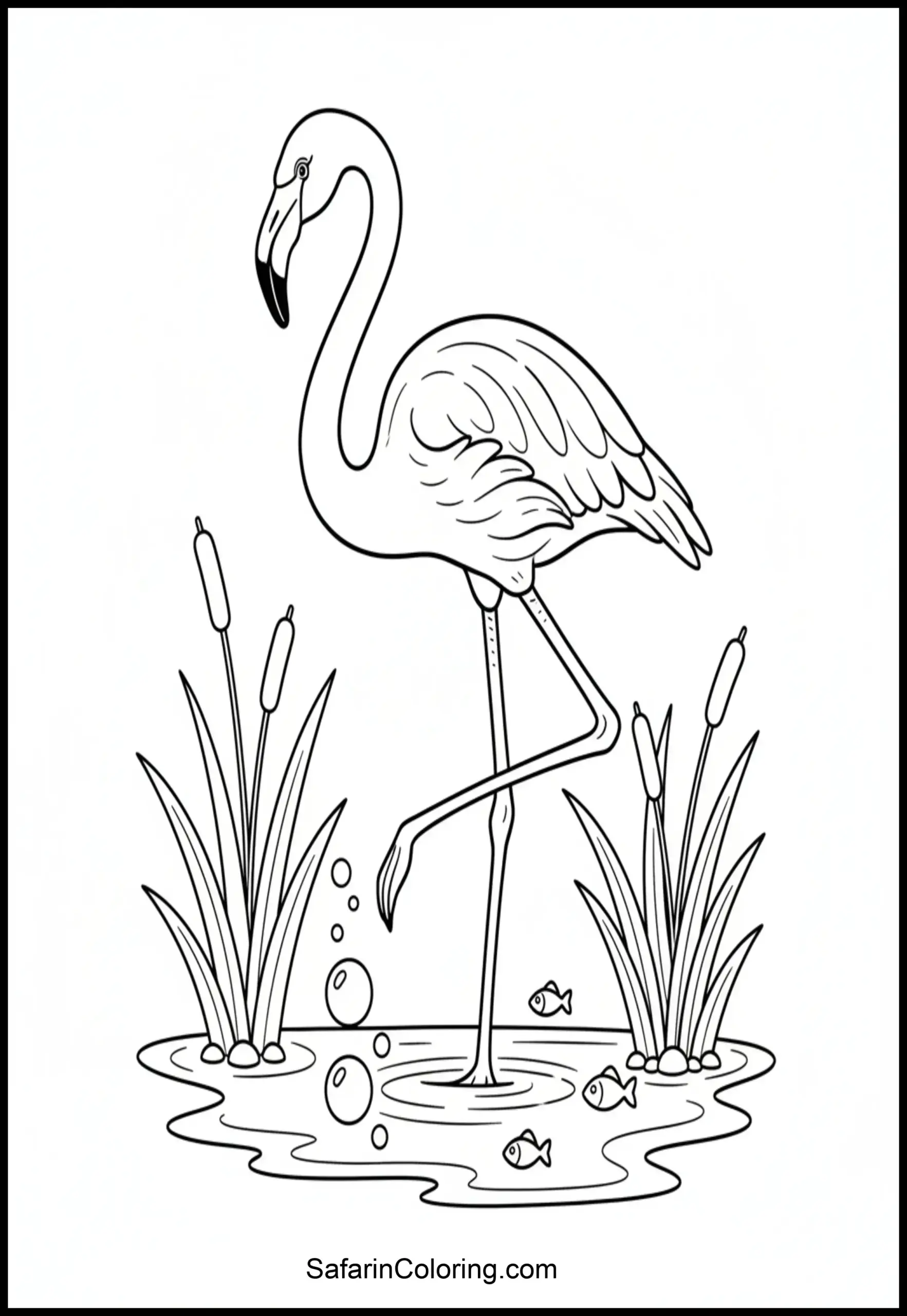 Flamingo One Leg Scaled