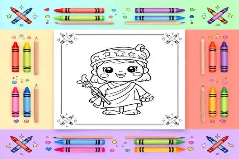 fourth of july coloring pages for kids - Free Printable Coloring Page