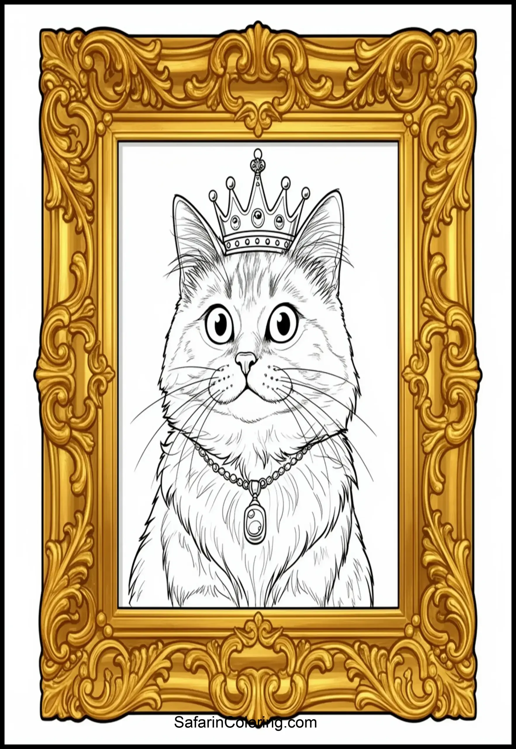 Framed Cat Portrait 2 Scaled