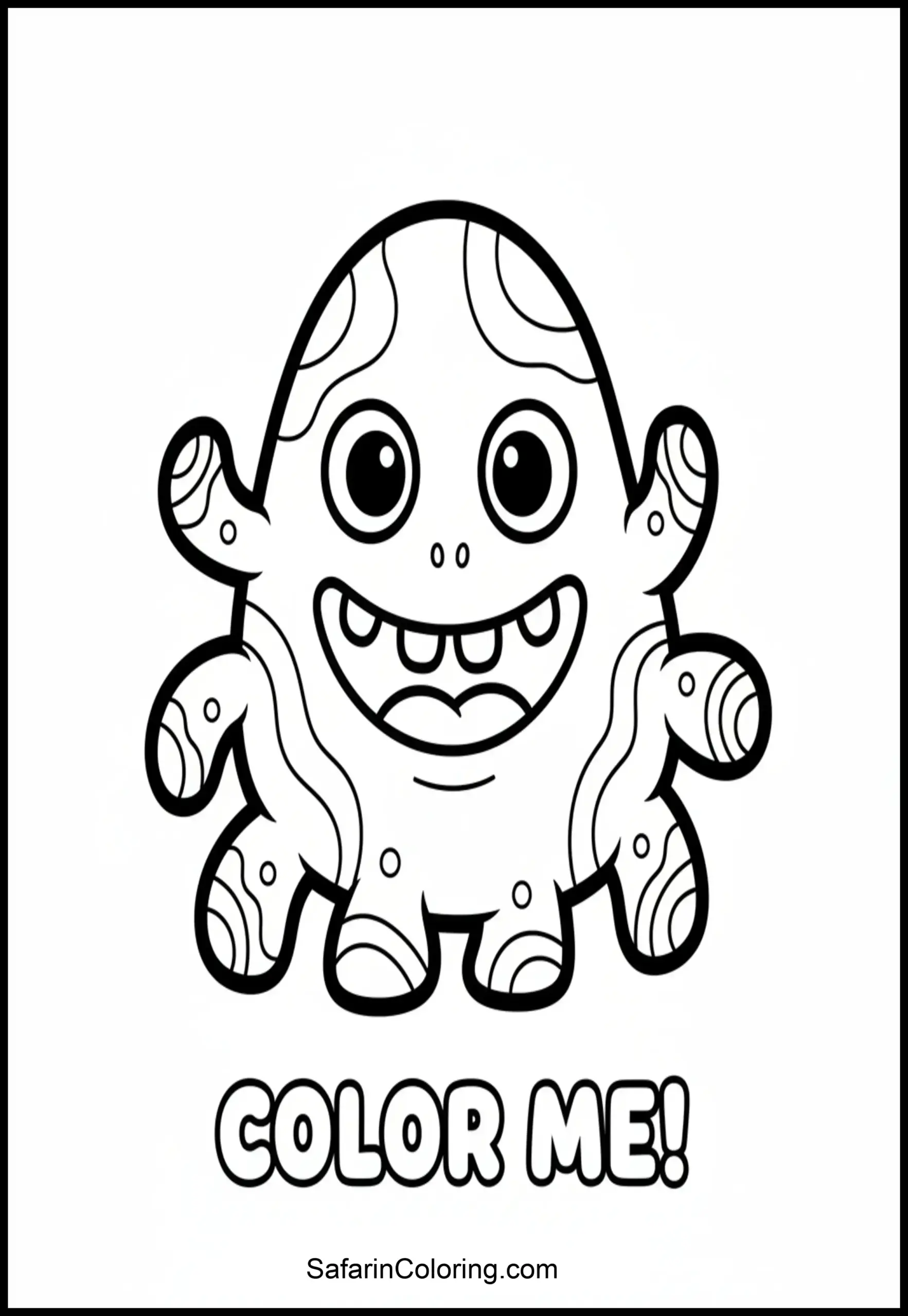 Friendly Blob Alien Scaled