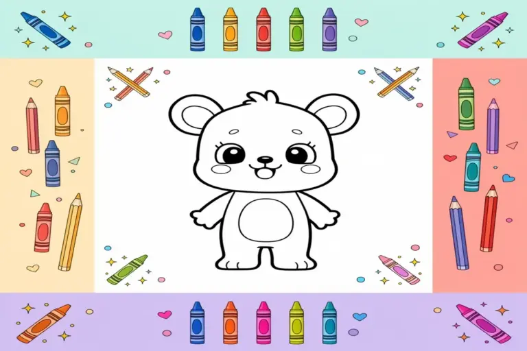 fun coloring pages for kids - Free Printable Coloring Page