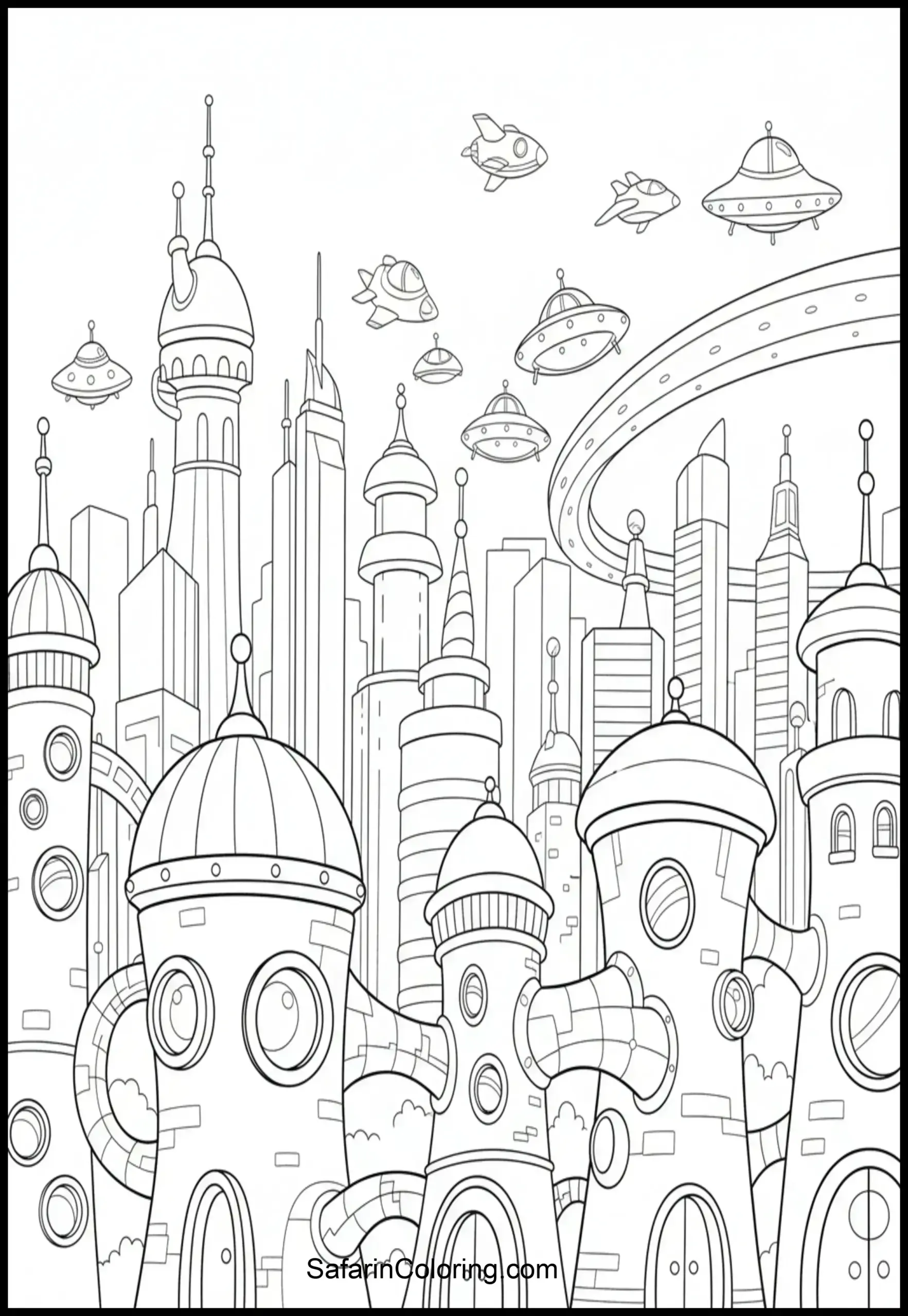 Futuristic Alien City Scaled